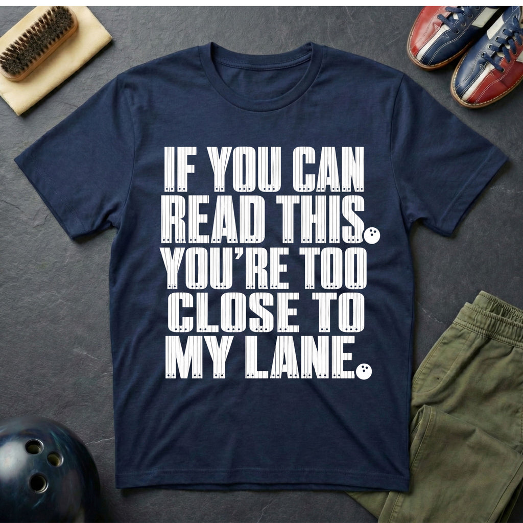 If You Can Read This You're Too Close To My Lane T-Shirt