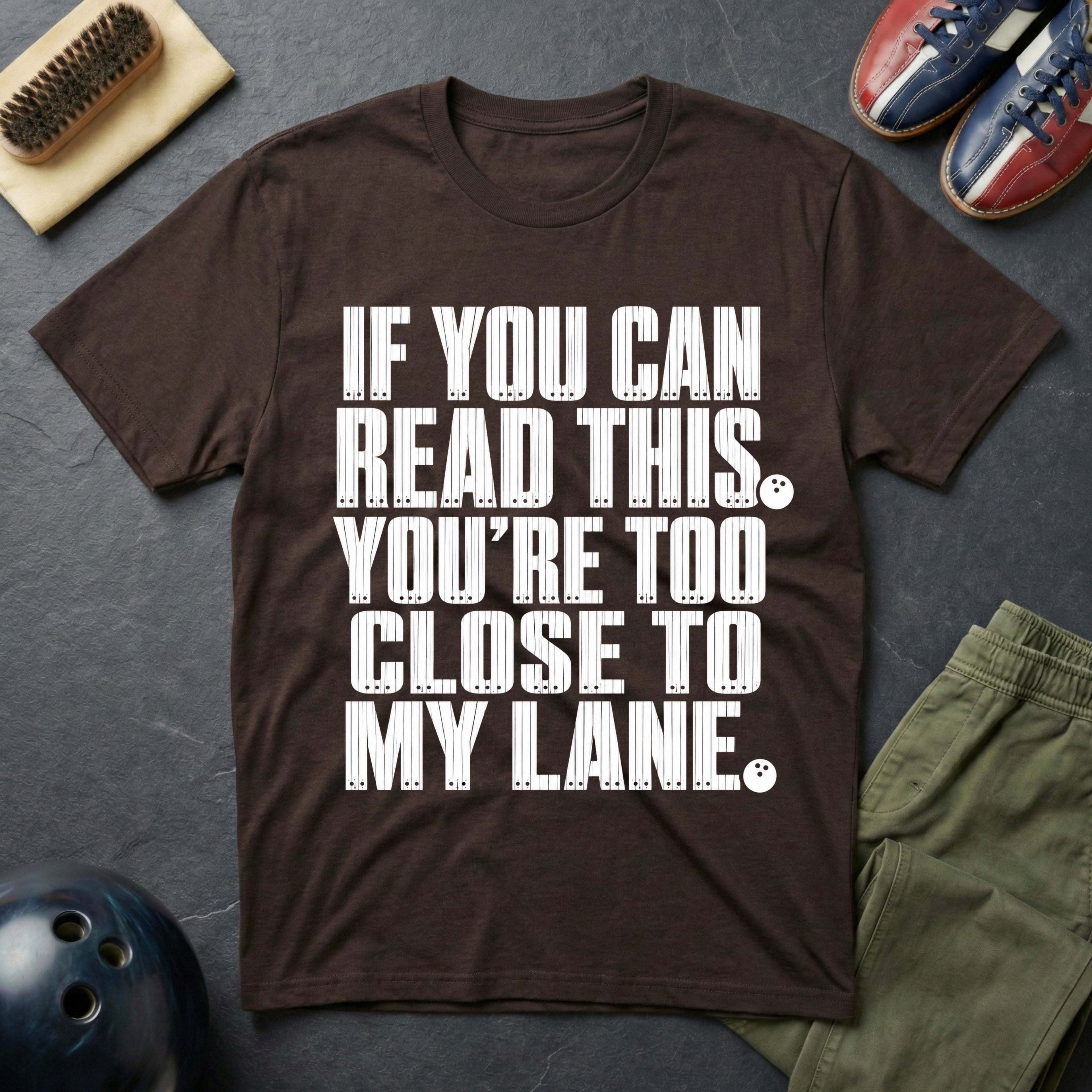 If You Can Read This You're Too Close To My Lane T-Shirt