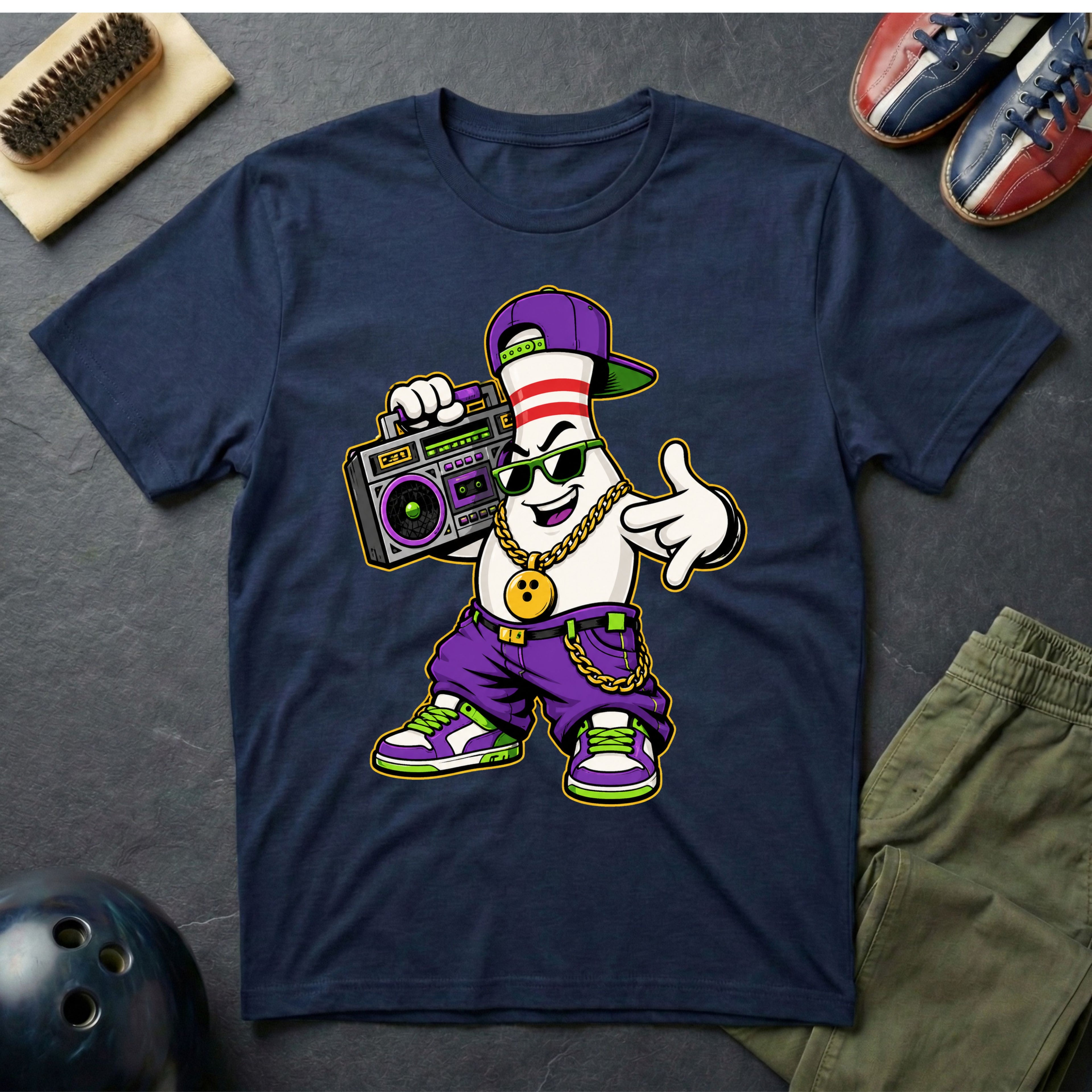 Hip-Hop Pin Mascot T-Shirt