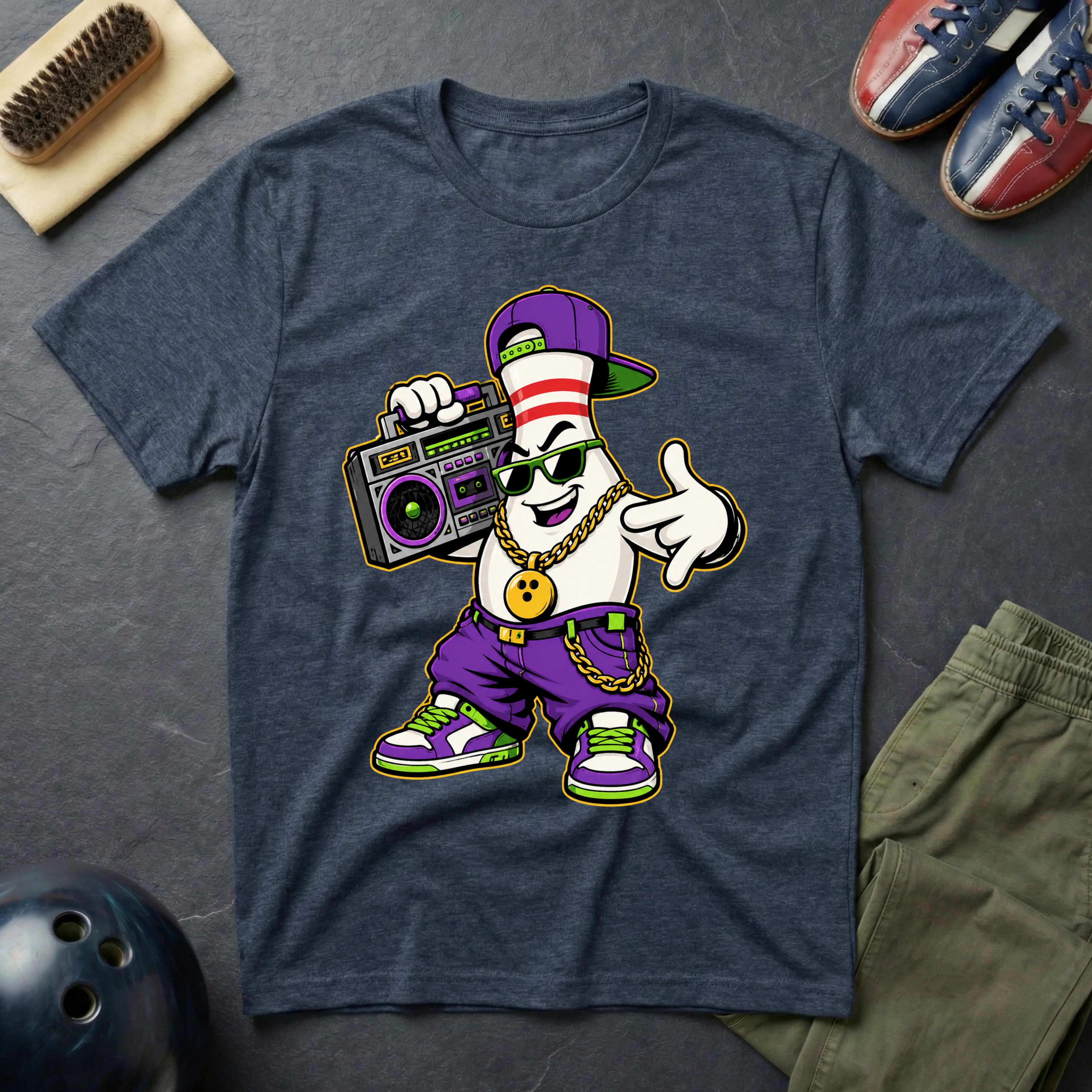 Hip-Hop Pin Mascot T-Shirt