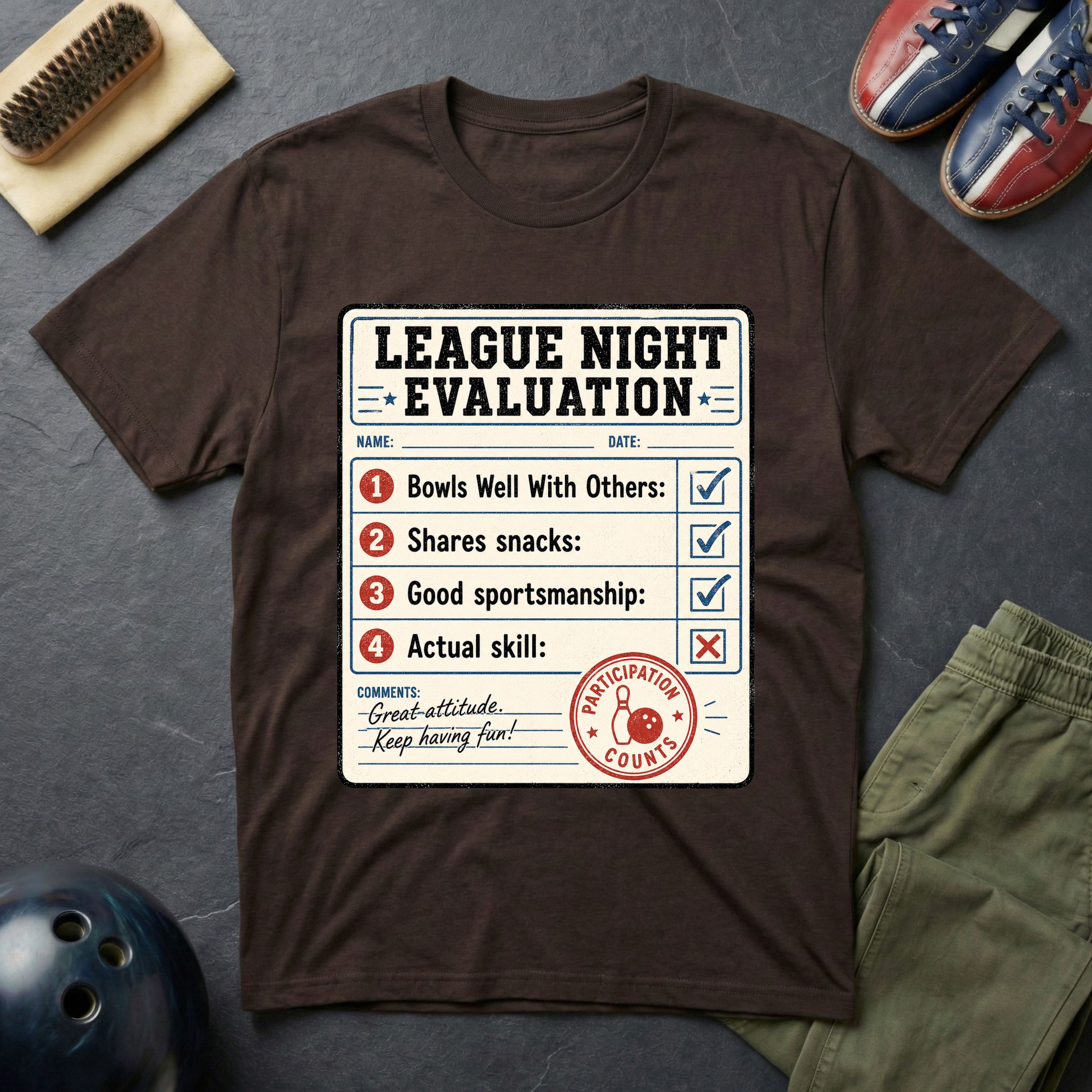 League Night Evaluation T-Shirt