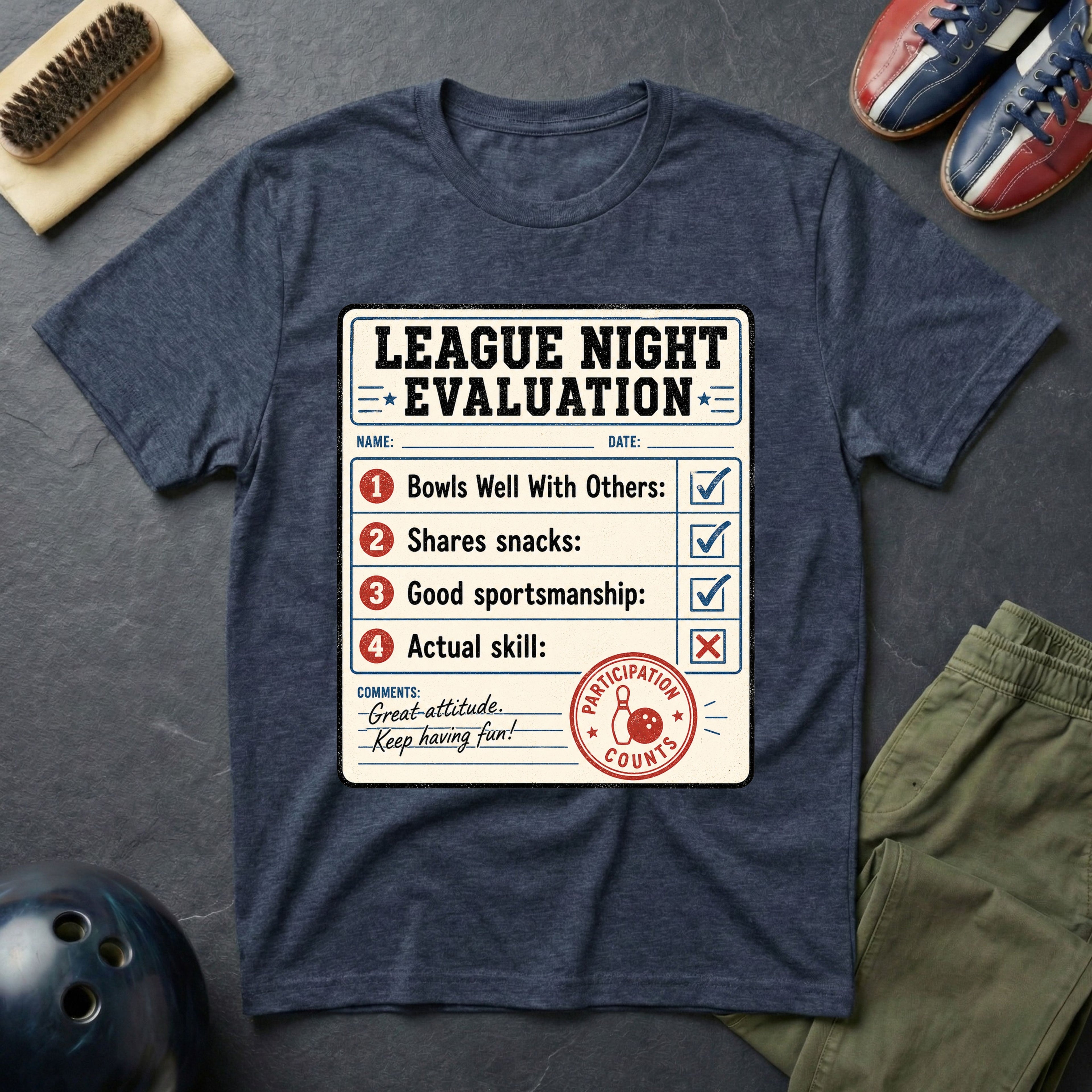 League Night Evaluation T-Shirt