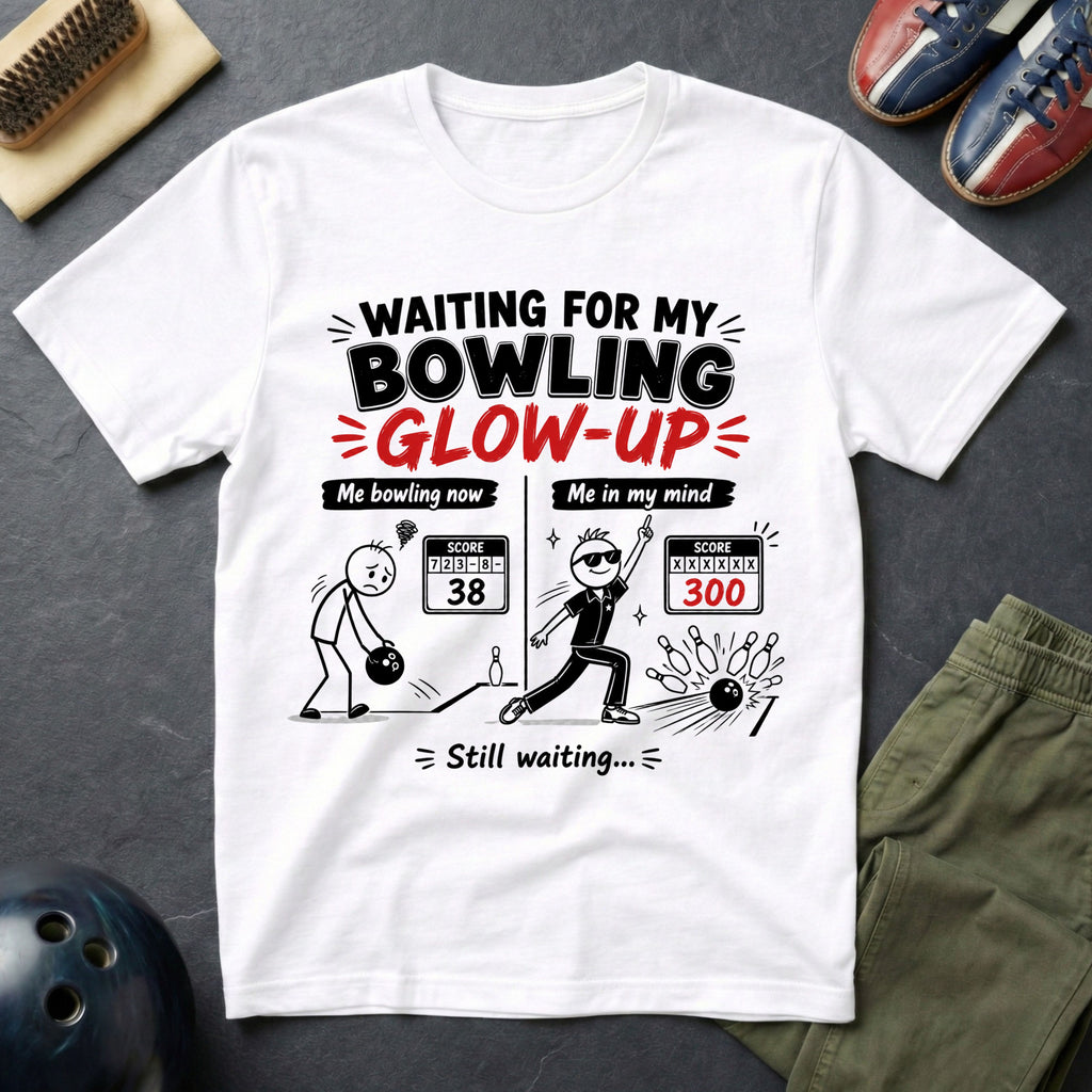 Waiting For My Bowling Glow-Up T-Shirt