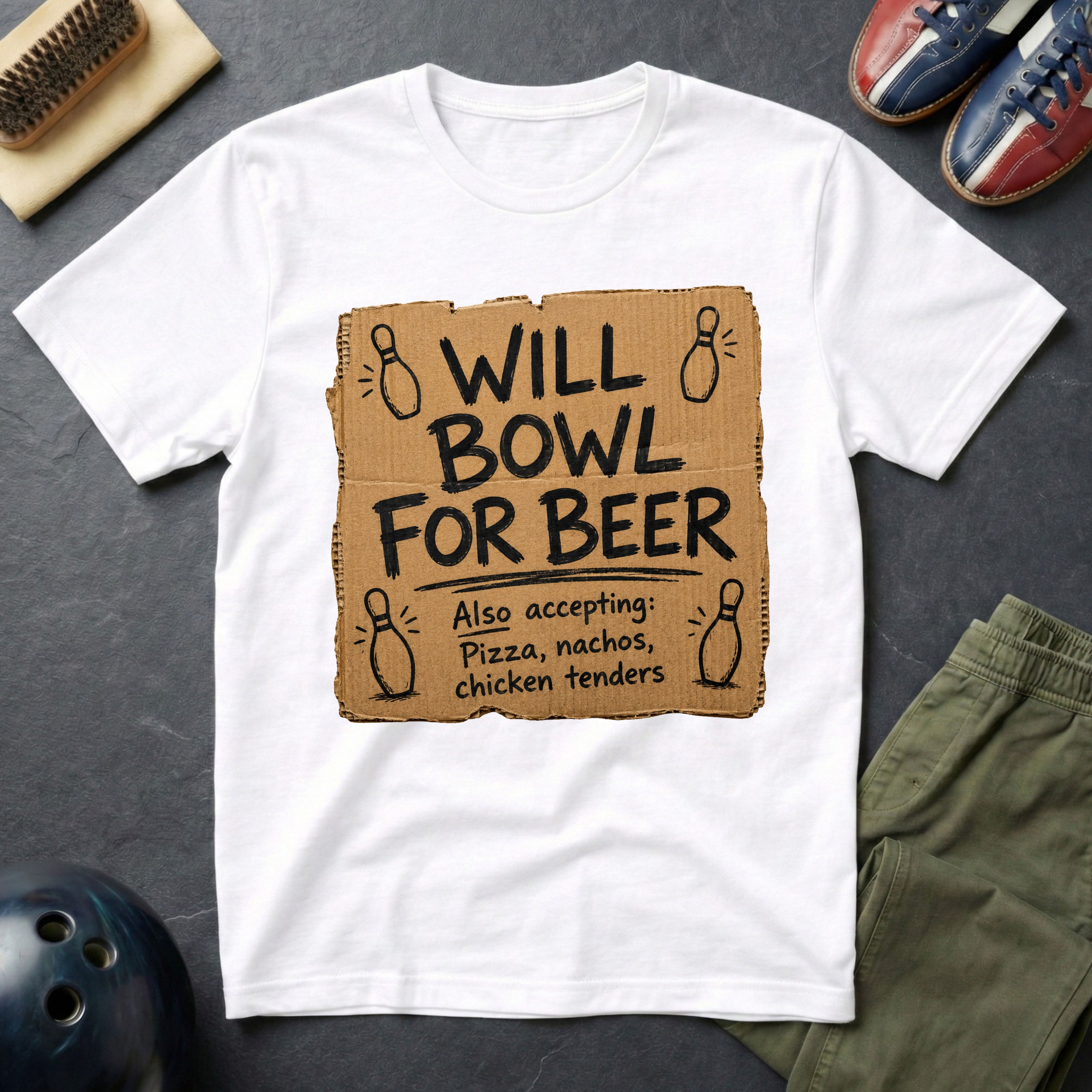Will Bowl For Beer T-Shirt