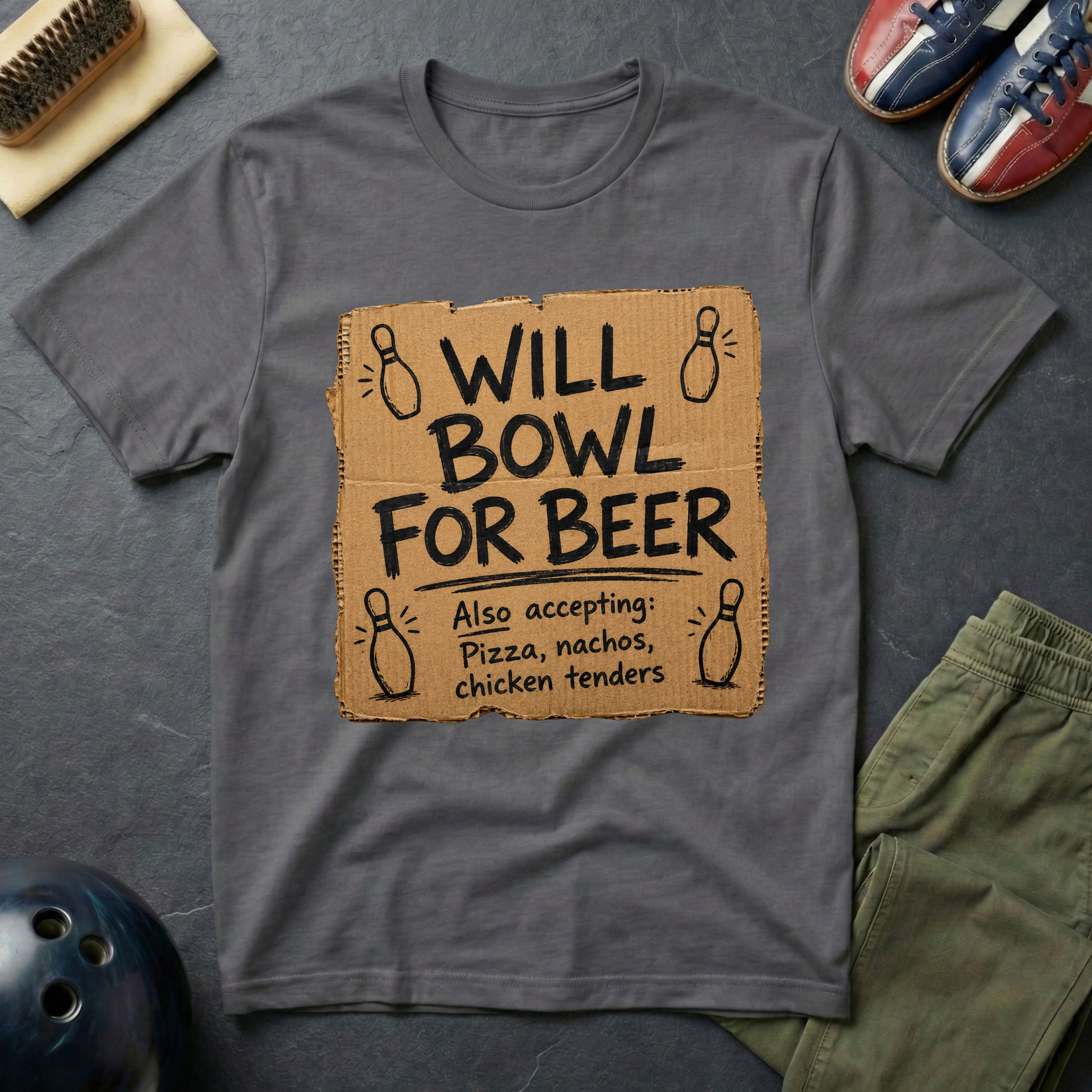 Will Bowl For Beer T-Shirt