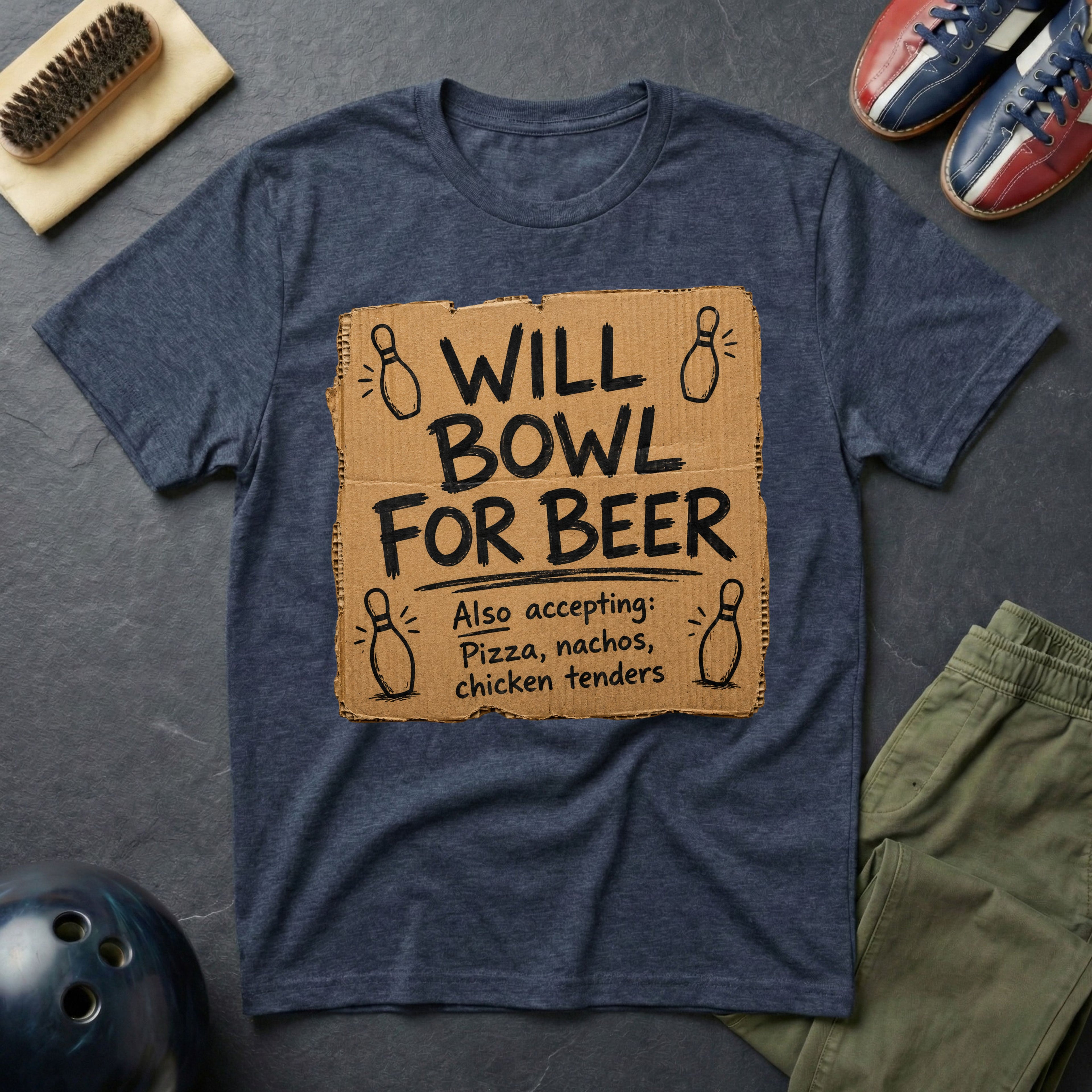 Will Bowl For Beer T-Shirt