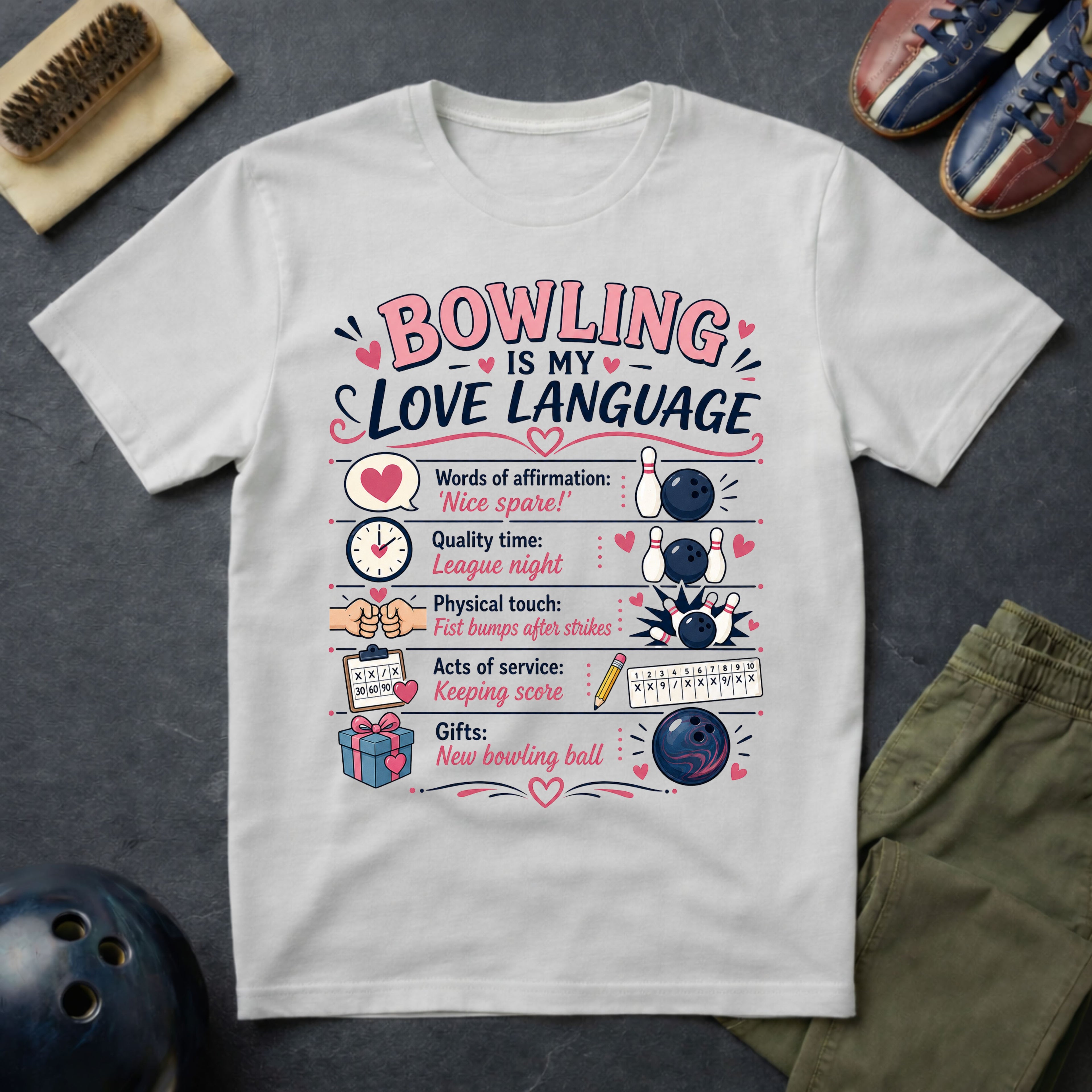 Bowling Is My Love Language T-Shirt
