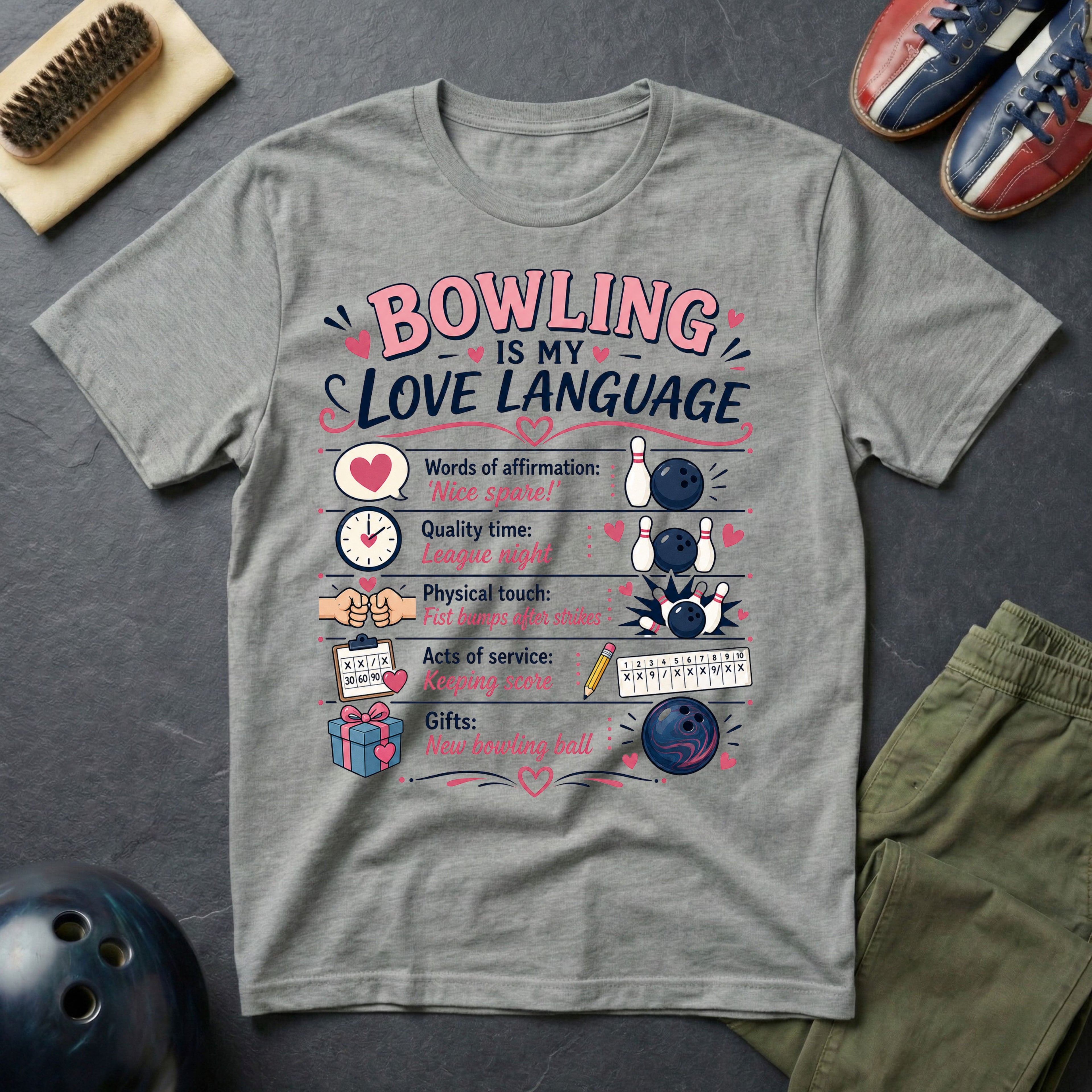 Bowling Is My Love Language T-Shirt
