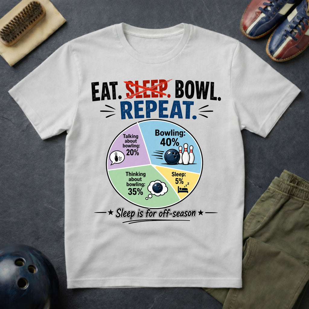 Eat. Sleep. Bowl. Repeat T-Shirt
