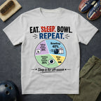 Eat. Sleep. Bowl. Repeat T-Shirt