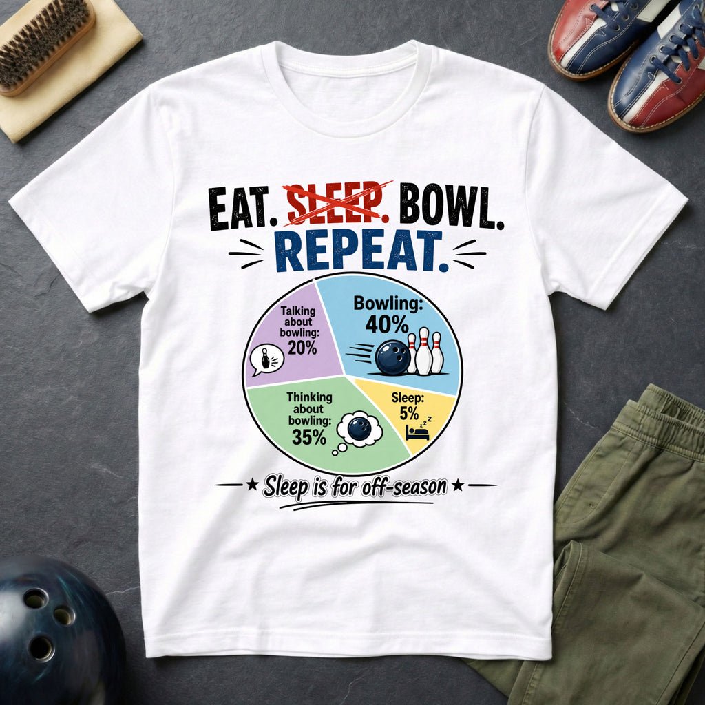 Eat. Sleep. Bowl. Repeat T-Shirt
