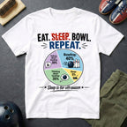 Eat. Sleep. Bowl. Repeat T-Shirt