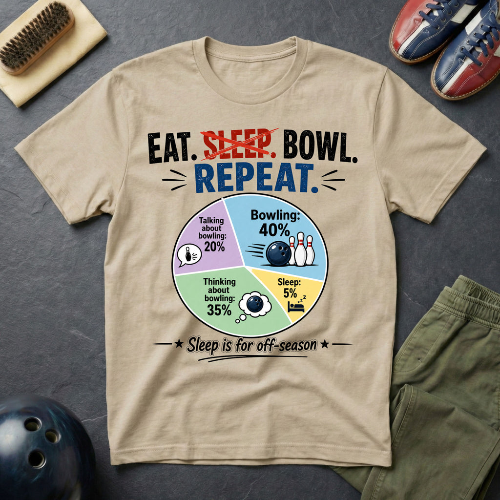 Eat. Sleep. Bowl. Repeat T-Shirt