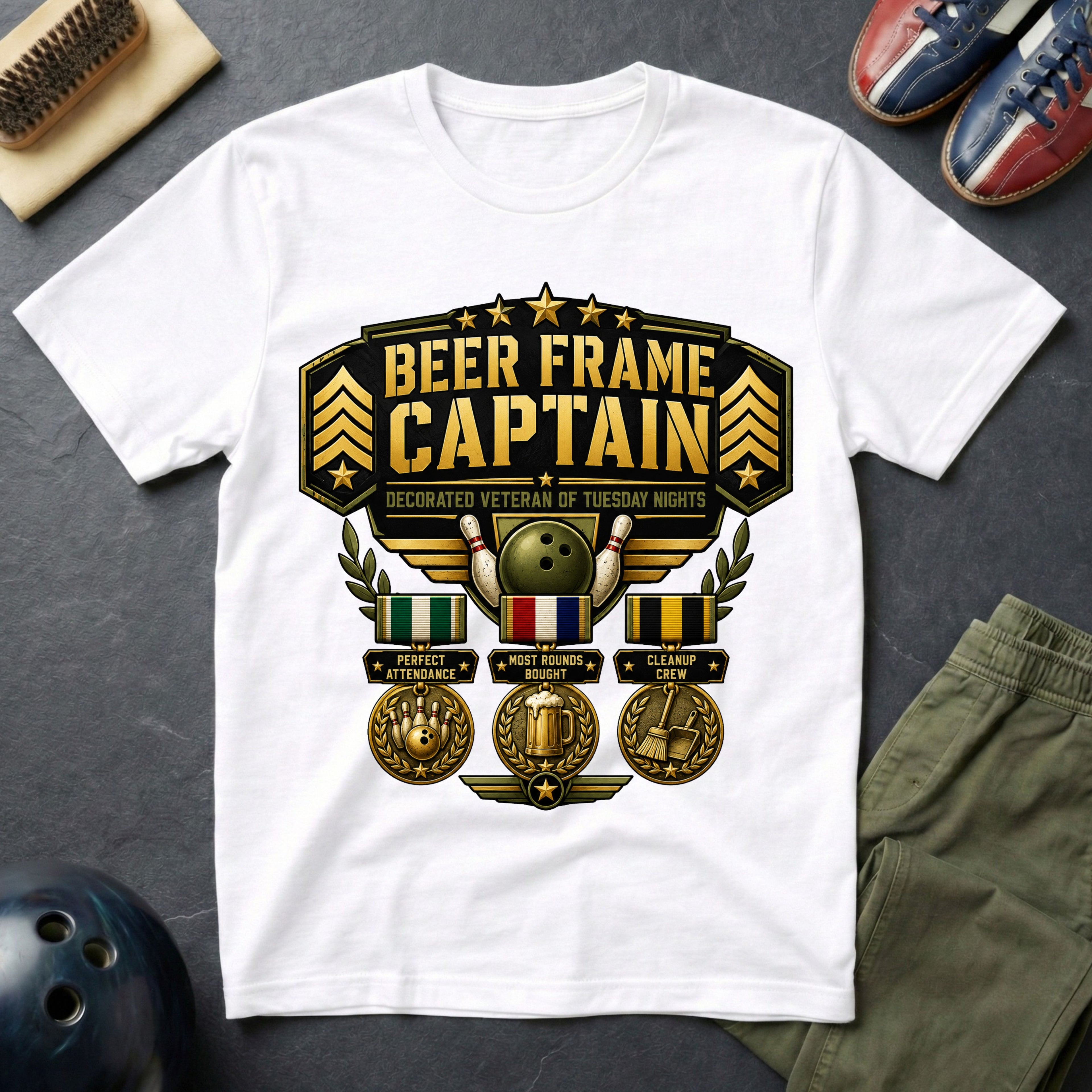 Beer Frame Captain T-Shirt