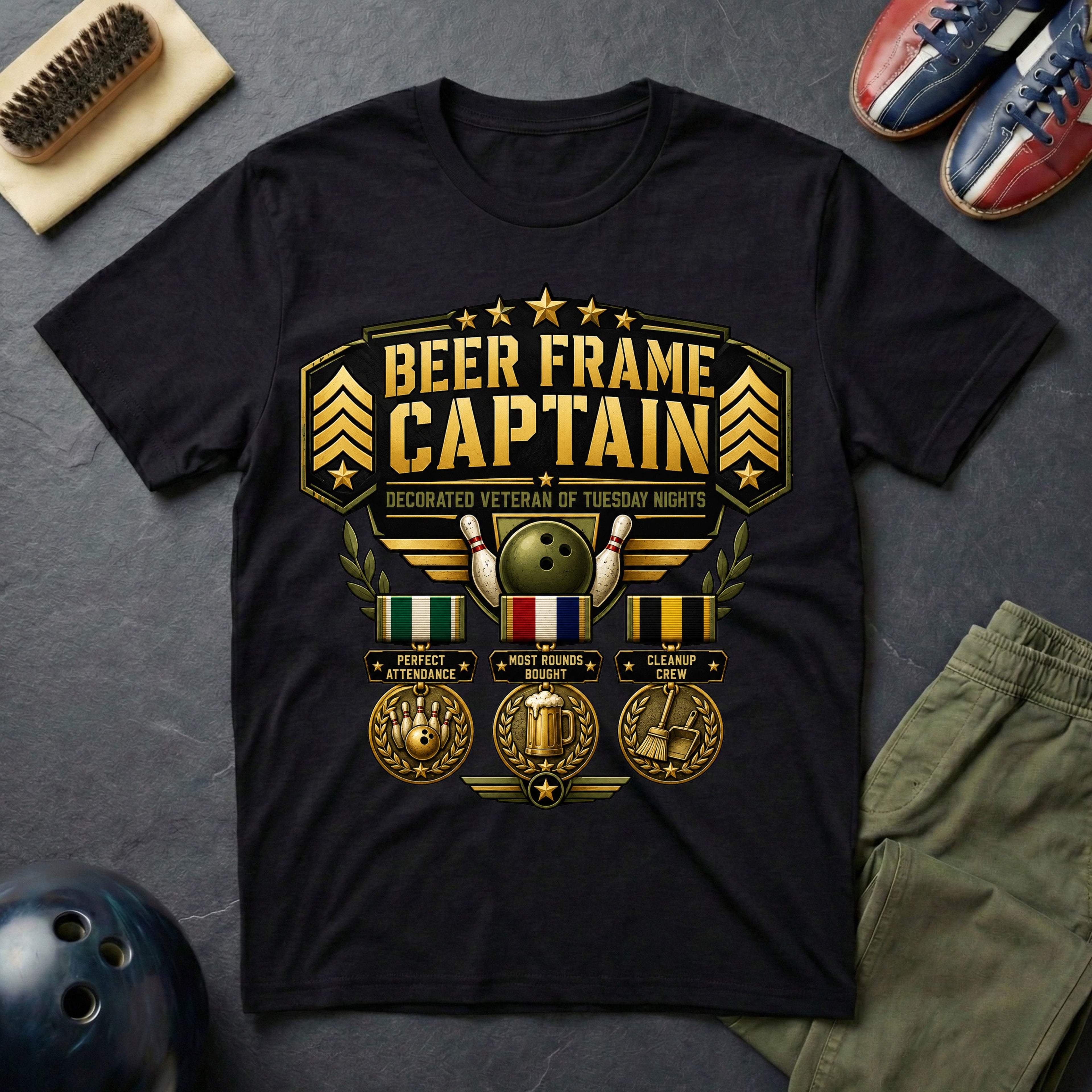 Beer Frame Captain T-Shirt