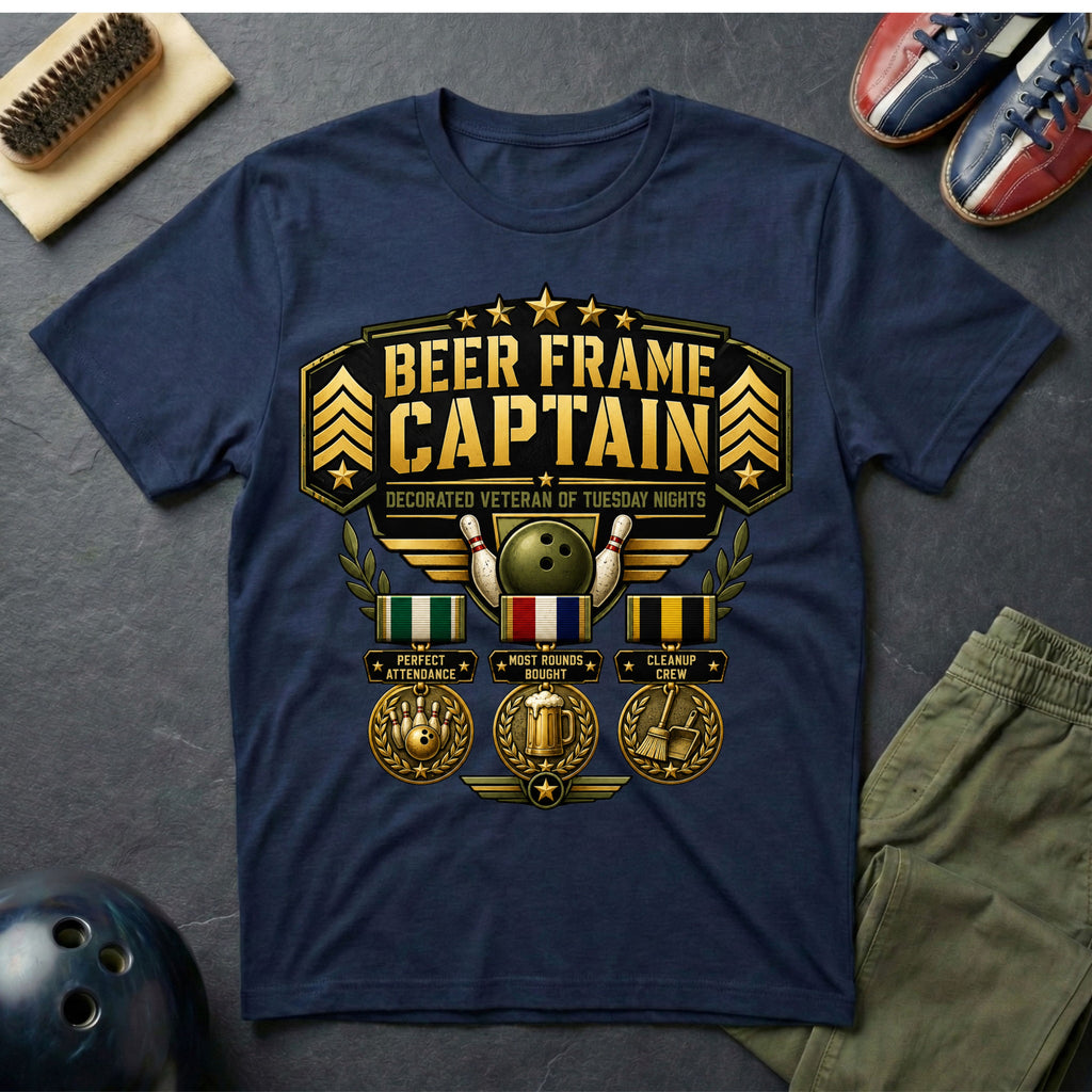 Beer Frame Captain T-Shirt