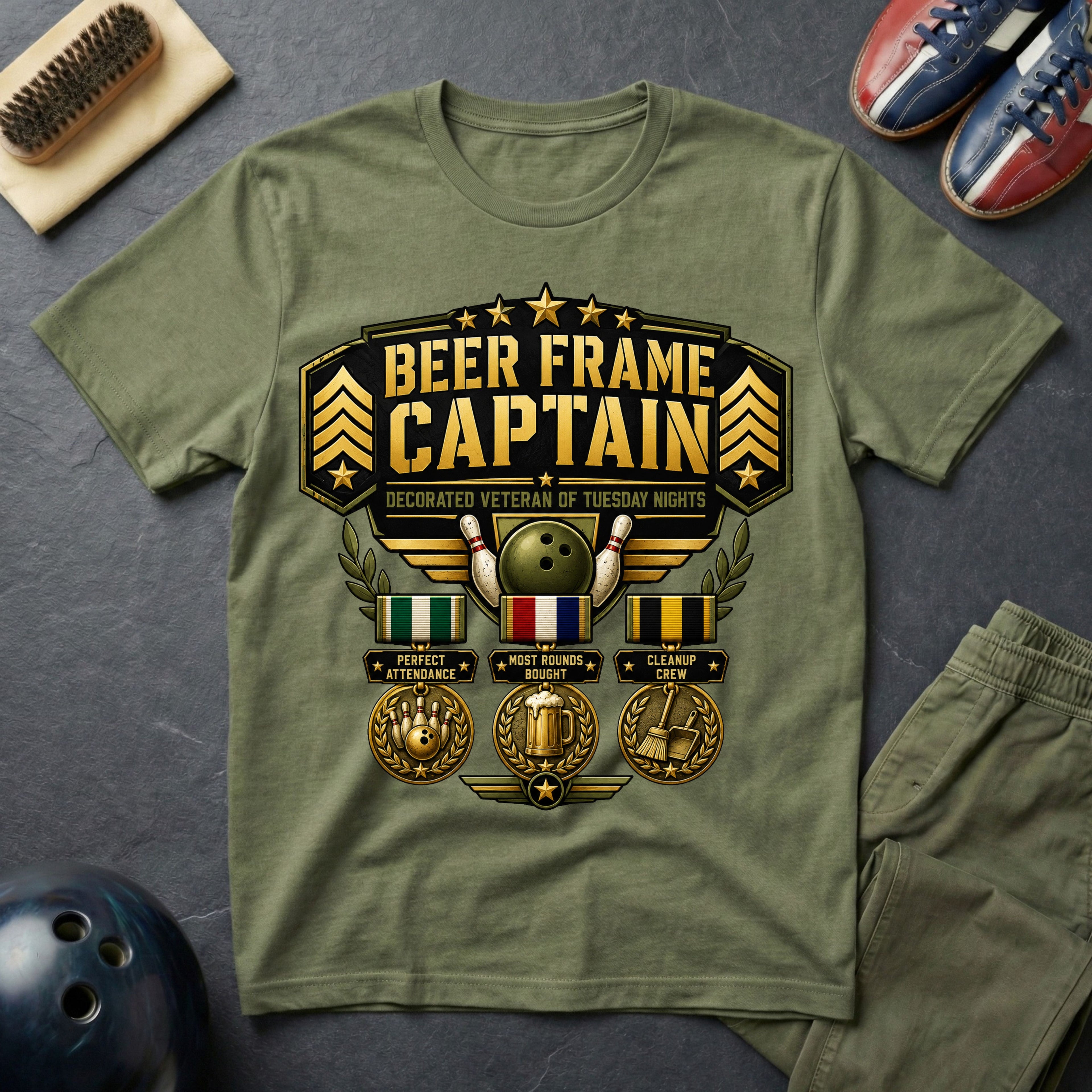 Beer Frame Captain T-Shirt