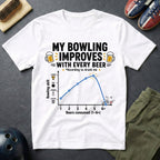 My Bowling Improves With Every Beer T-Shirt