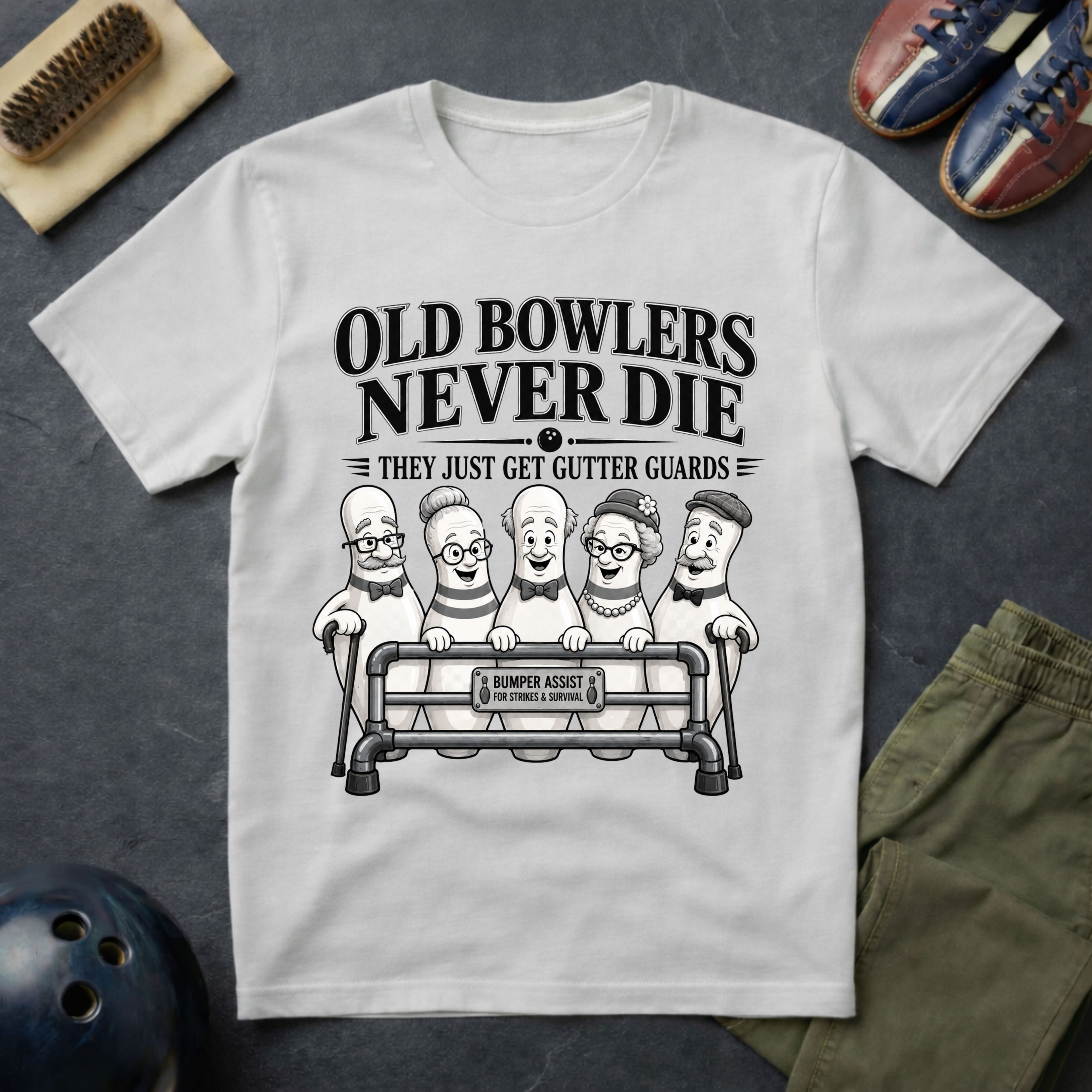 Old Bowlers Never Die T-Shirt