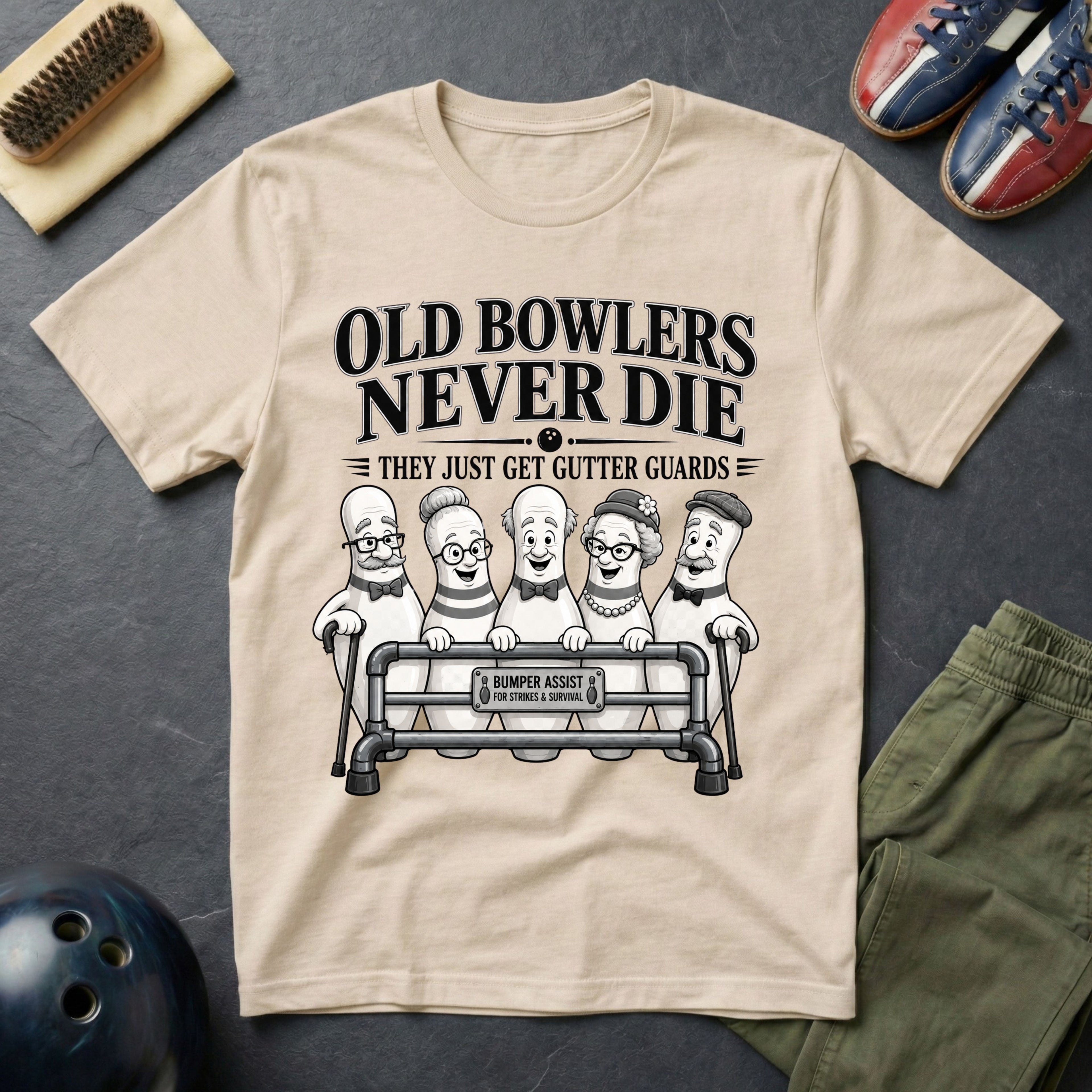 Old Bowlers Never Die T-Shirt