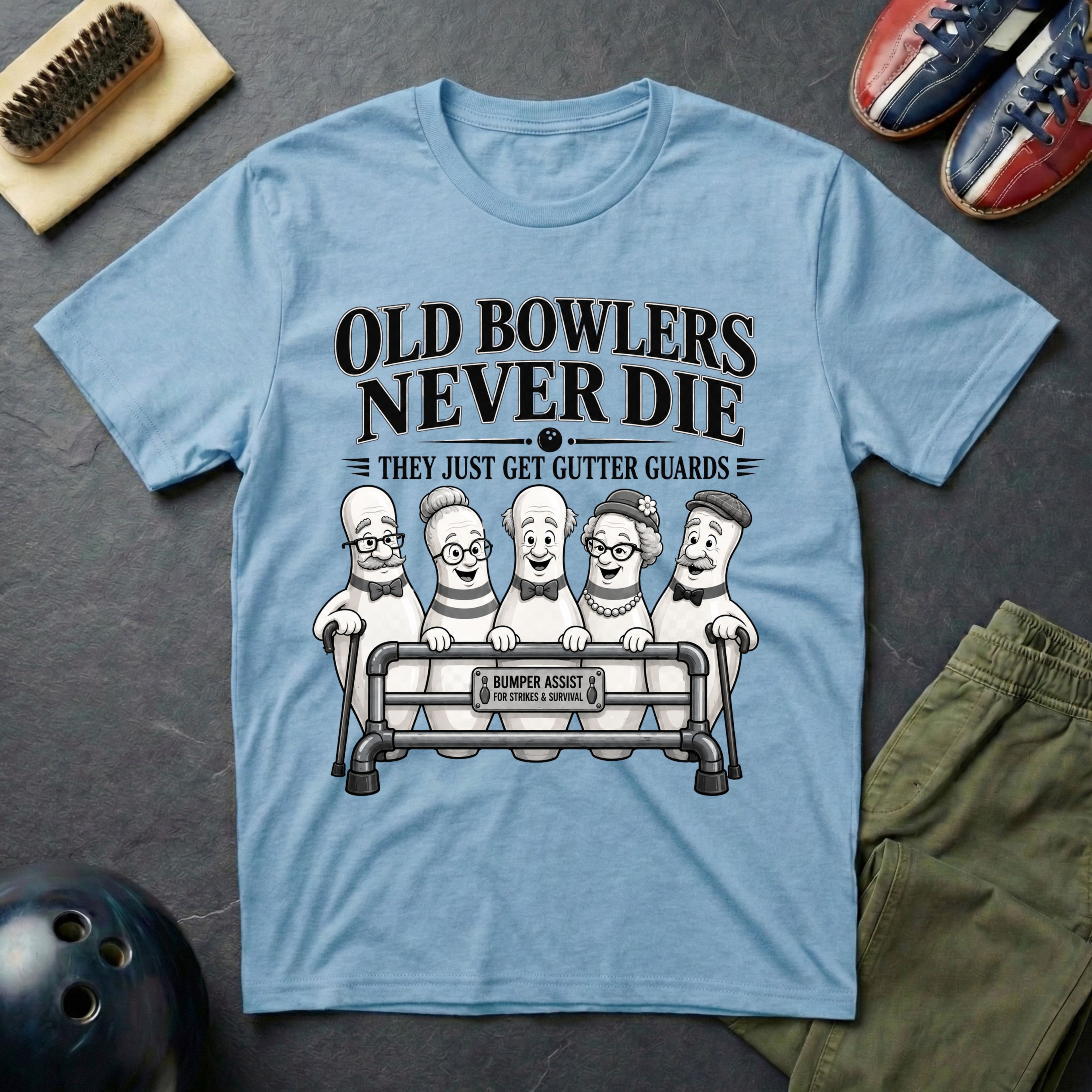 Old Bowlers Never Die T-Shirt