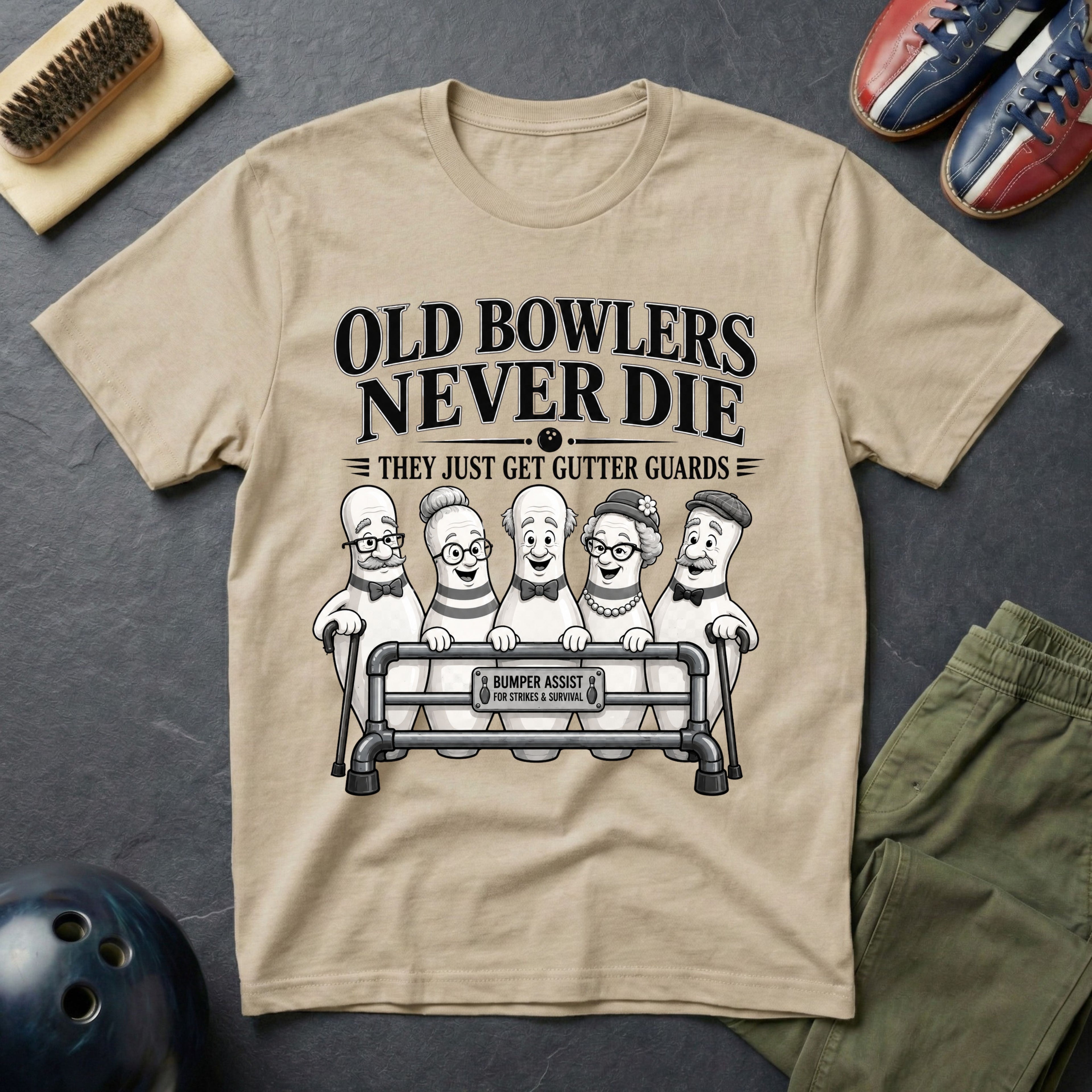 Old Bowlers Never Die T-Shirt