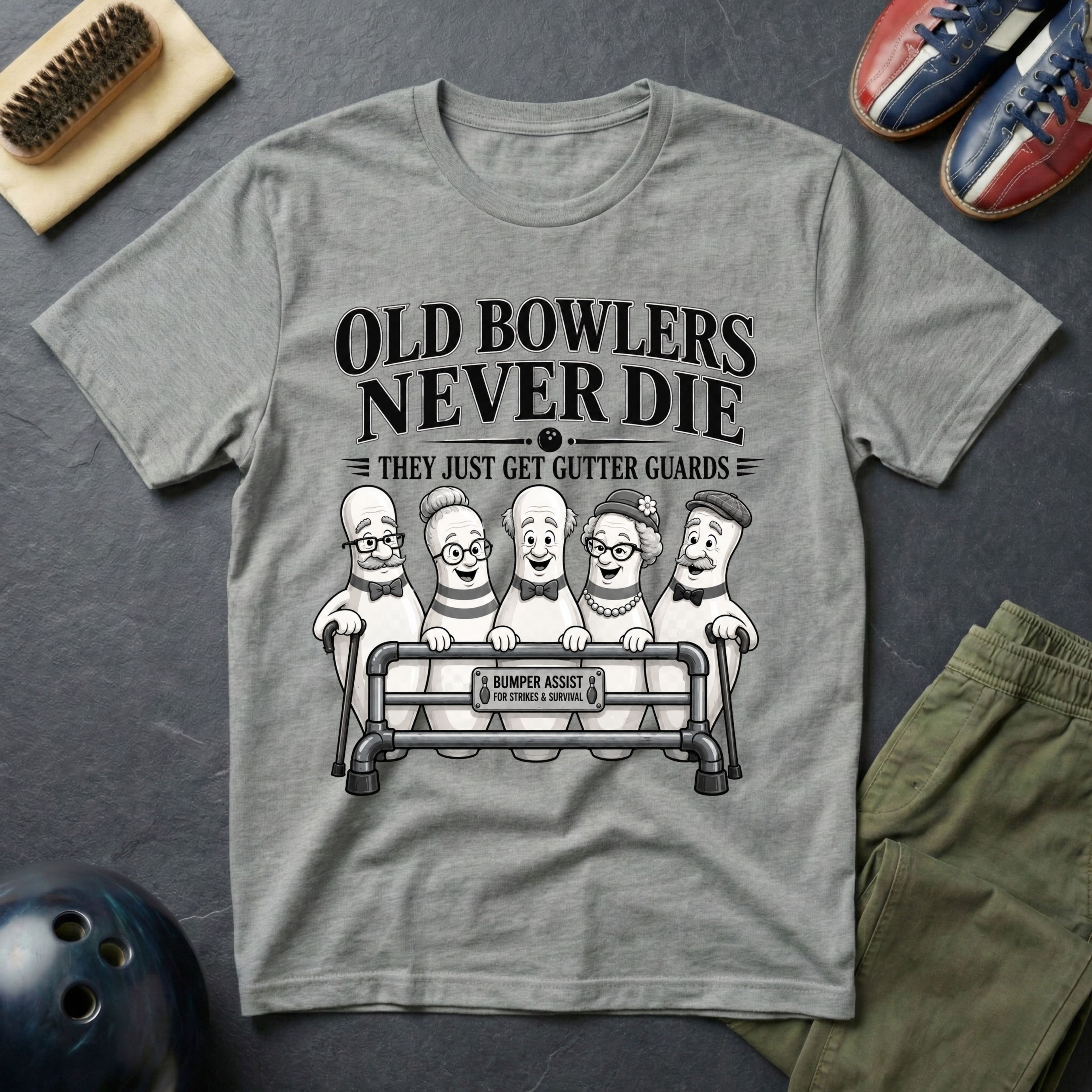 Old Bowlers Never Die T-Shirt
