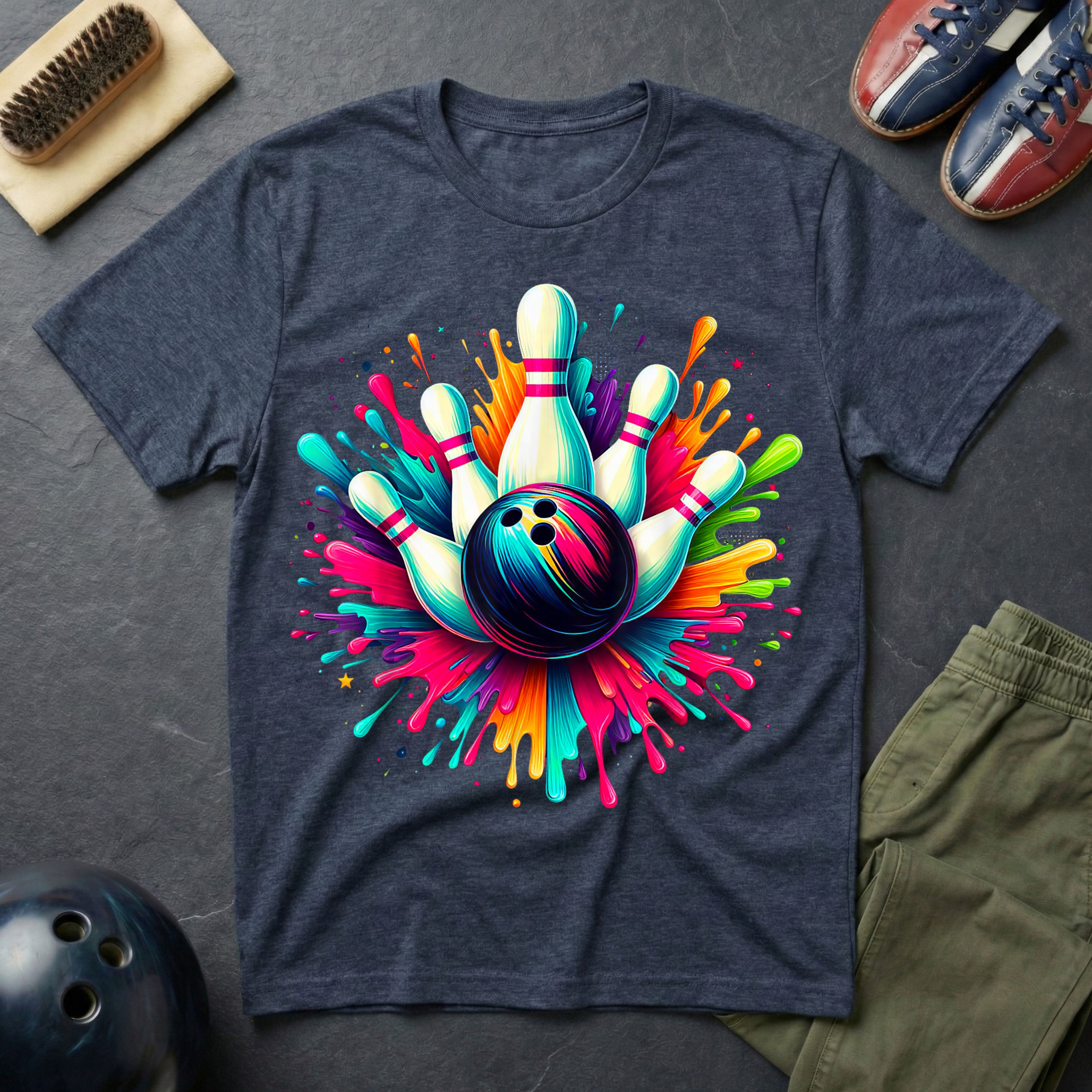 Bowling Color Splash T-Shirt