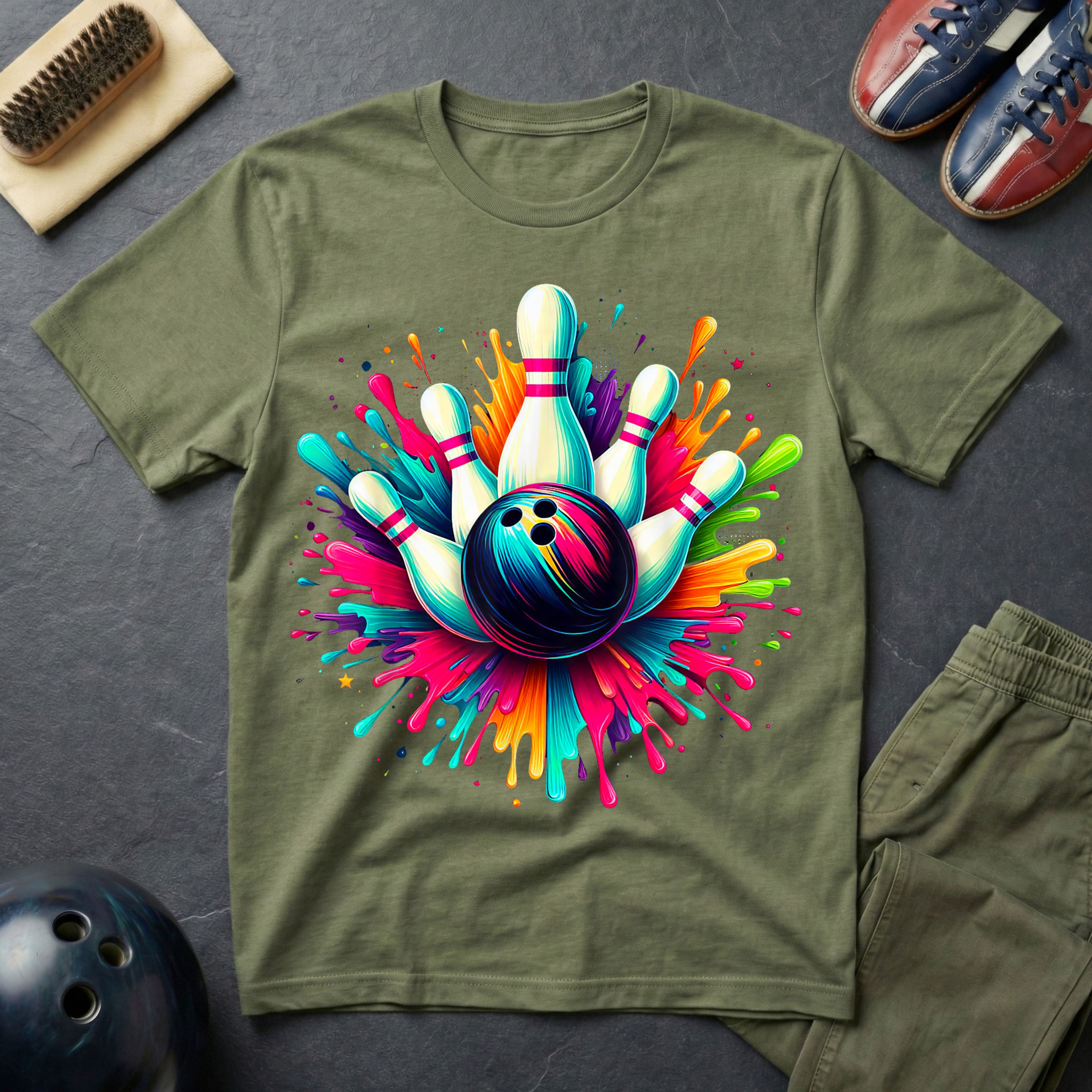 Bowling Color Splash T-Shirt