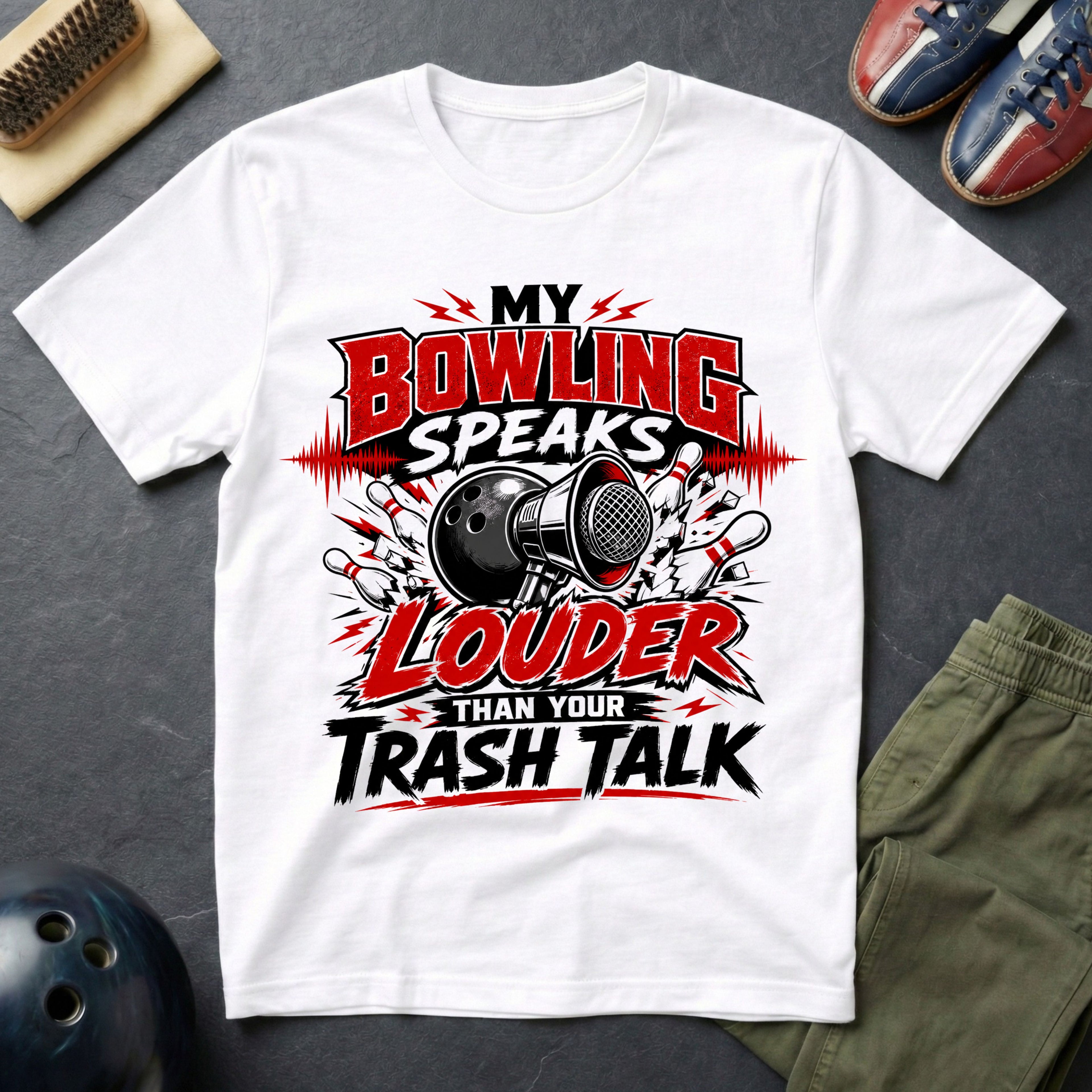 My Bowling Speaks Louder Than Your Trash Talk T-Shirt