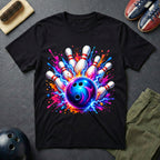 Cosmic Neon Bowling T-Shirt