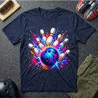 Cosmic Neon Bowling T-Shirt