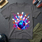 Cosmic Neon Bowling T-Shirt