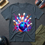 Cosmic Neon Bowling T-Shirt