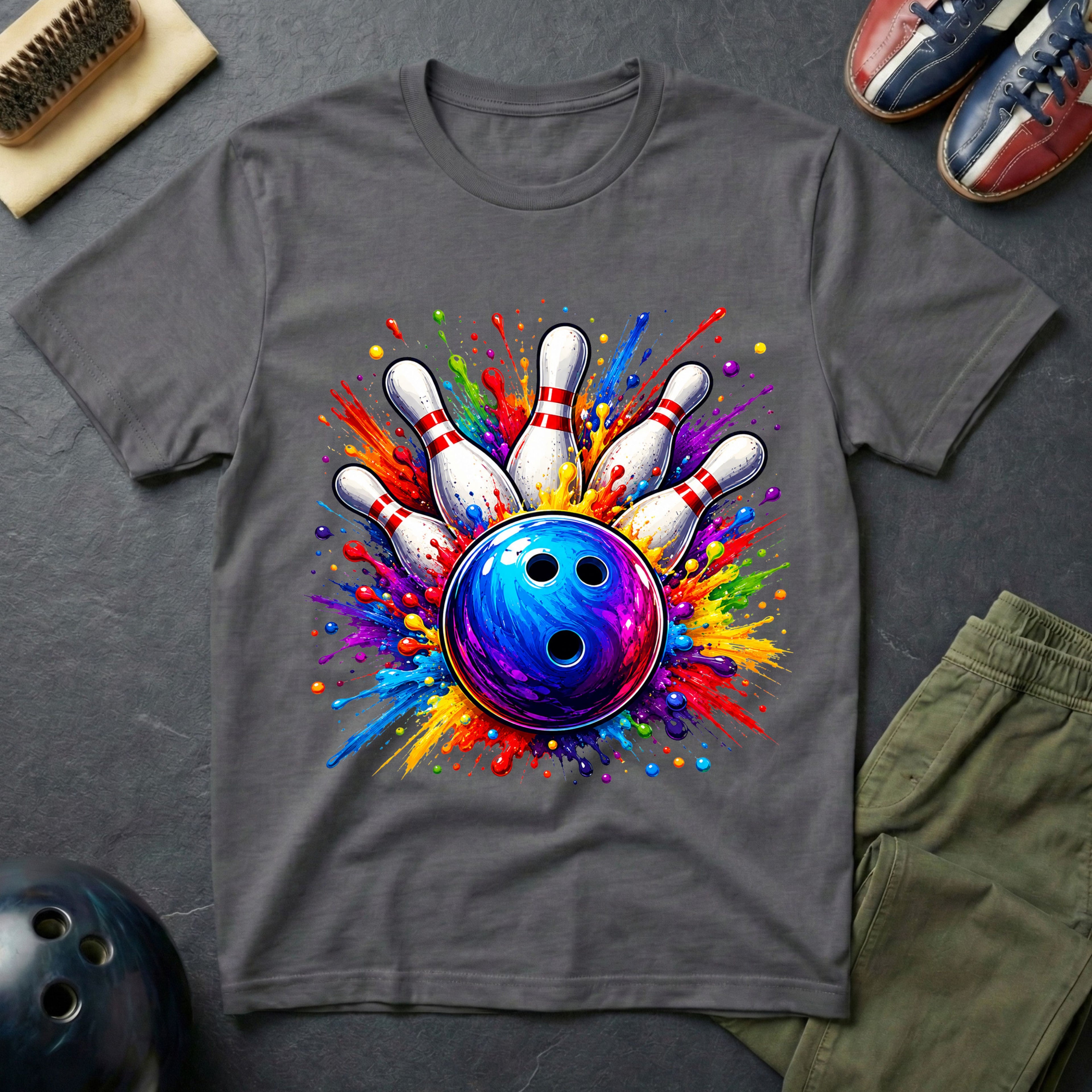 Bowling Color Splash T-Shirt
