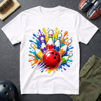 Splash Art Bowling Strike T-Shirt