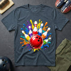 Splash Art Bowling Strike T-Shirt