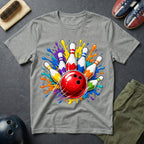 Splash Art Bowling Strike T-Shirt
