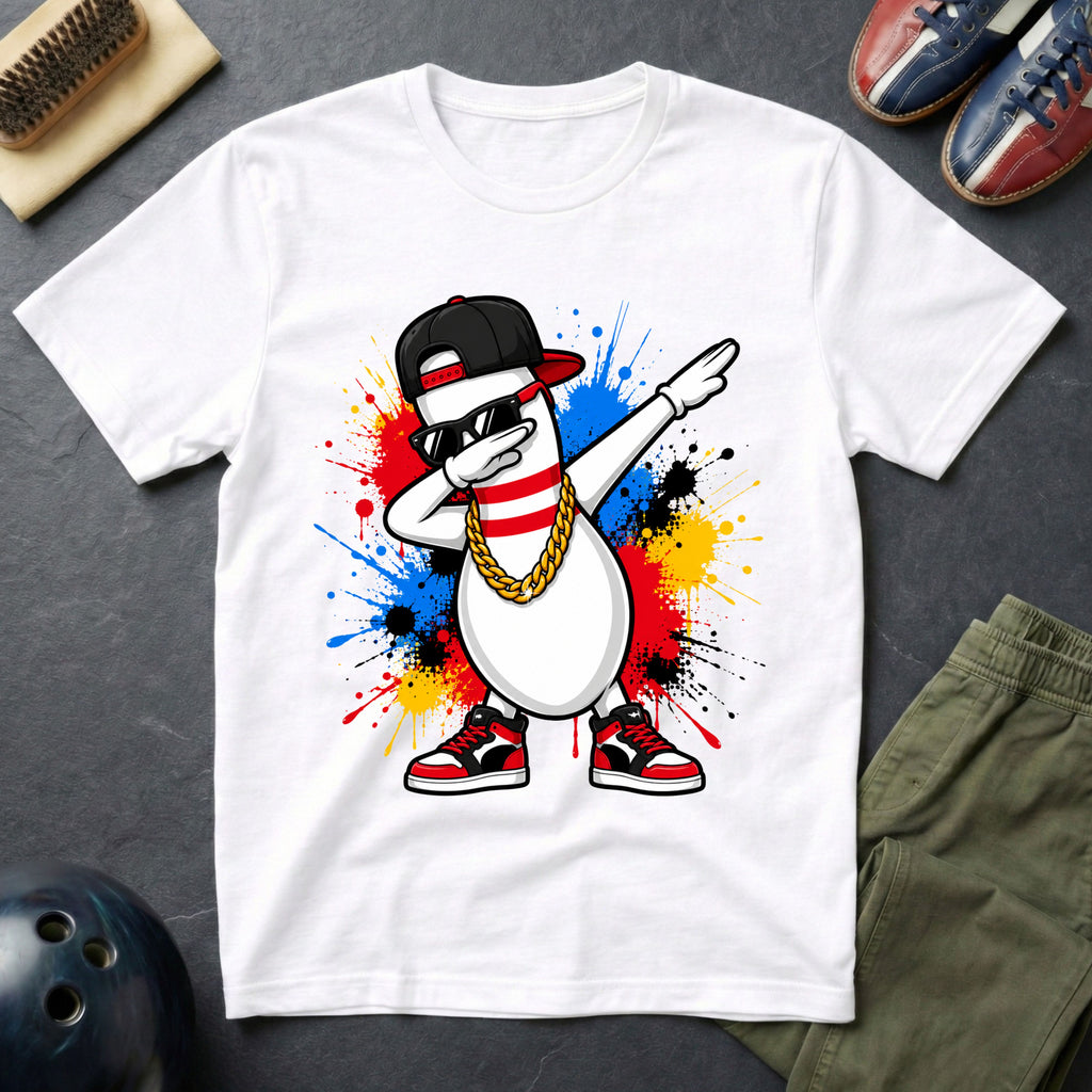 Cool Dabbing Bowling Pin T-Shirt