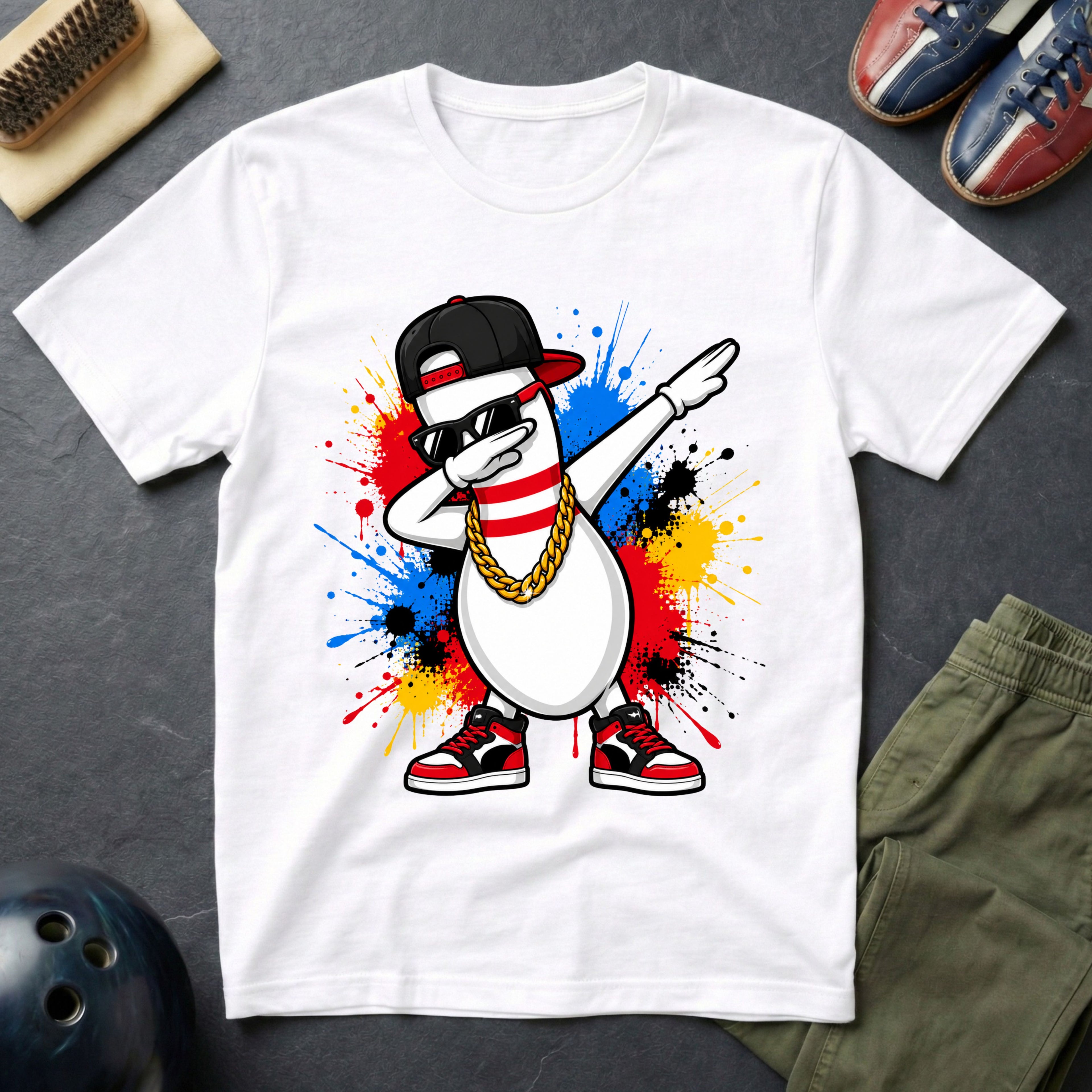 Cool Dabbing Bowling Pin T-Shirt