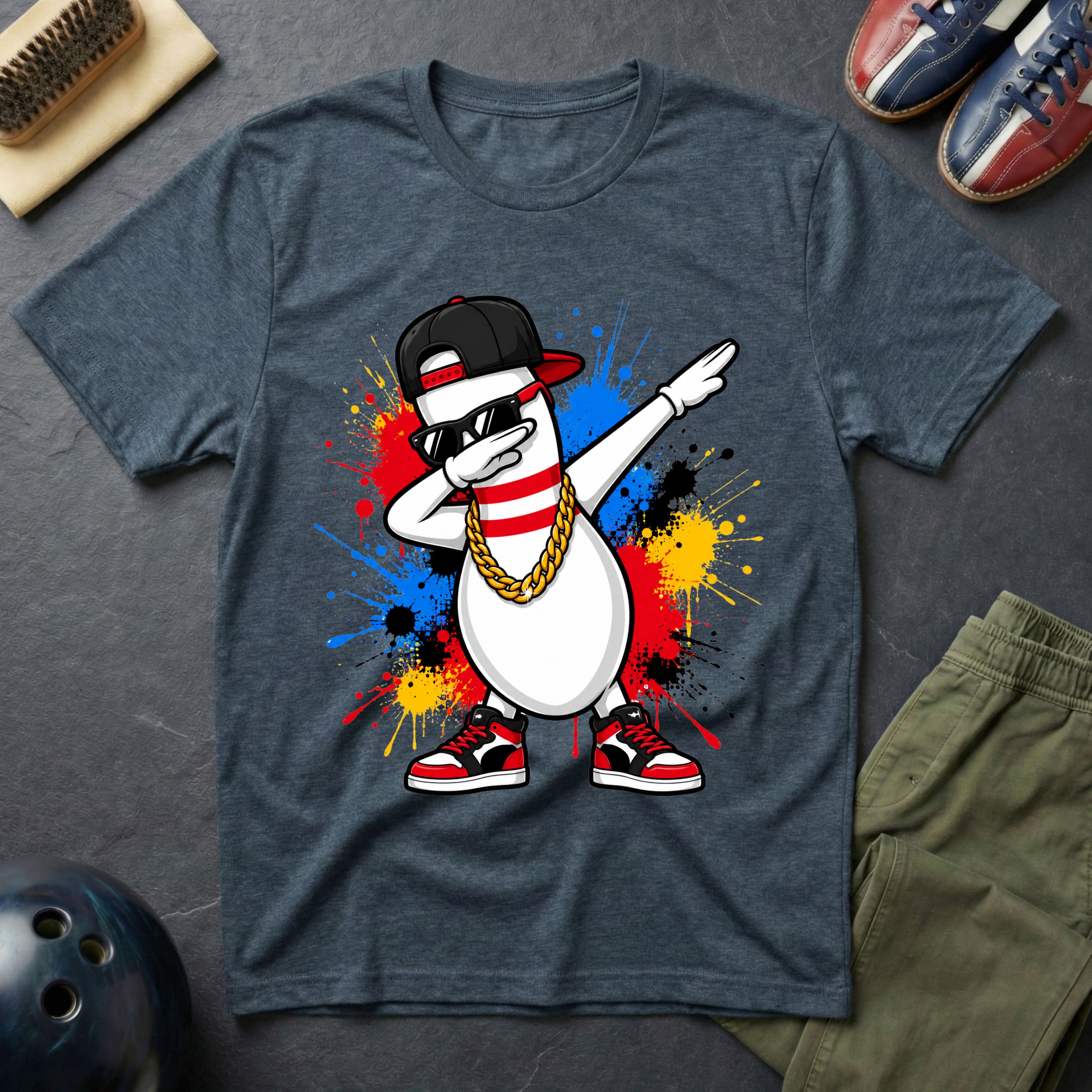 Cool Dabbing Bowling Pin T-Shirt