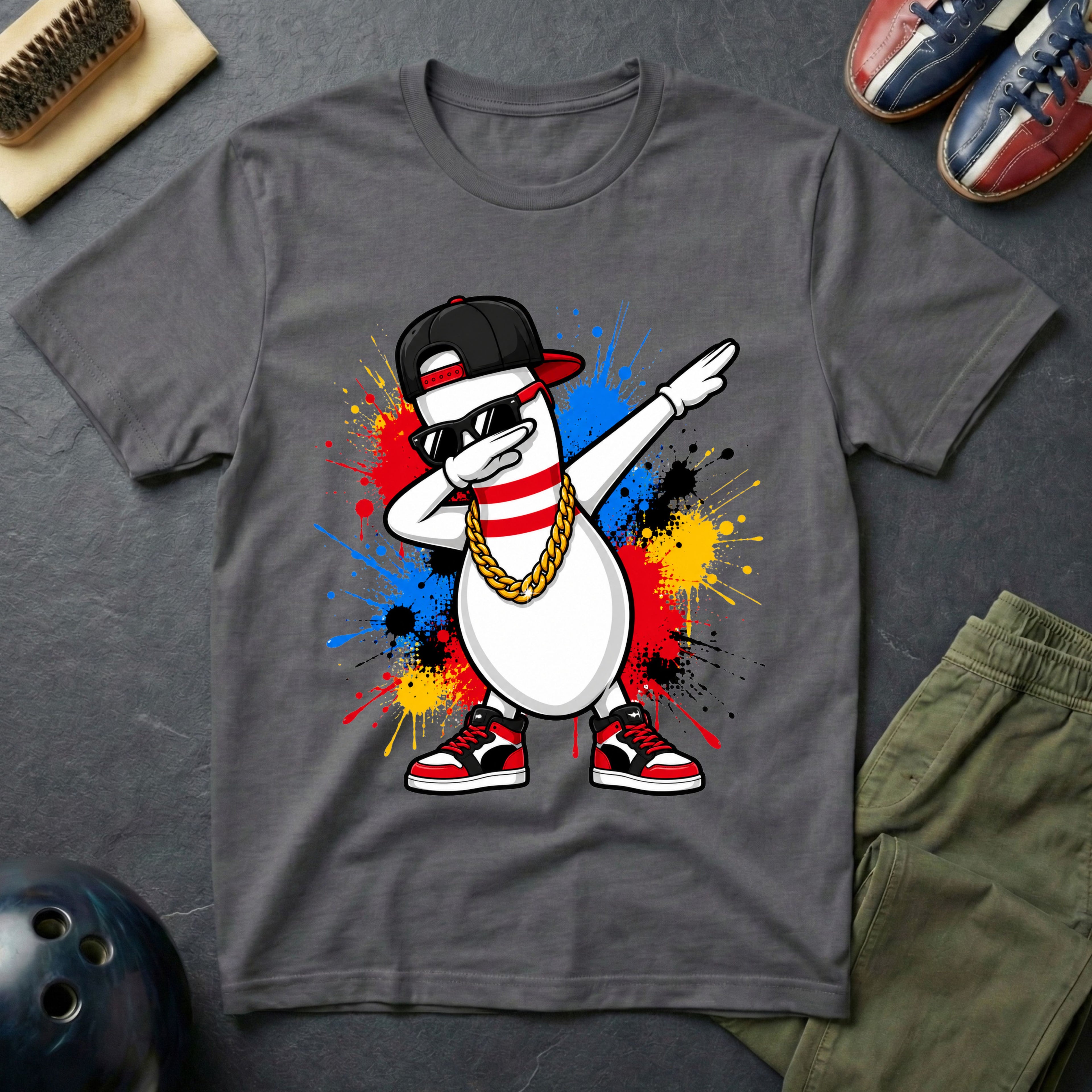 Cool Dabbing Bowling Pin T-Shirt