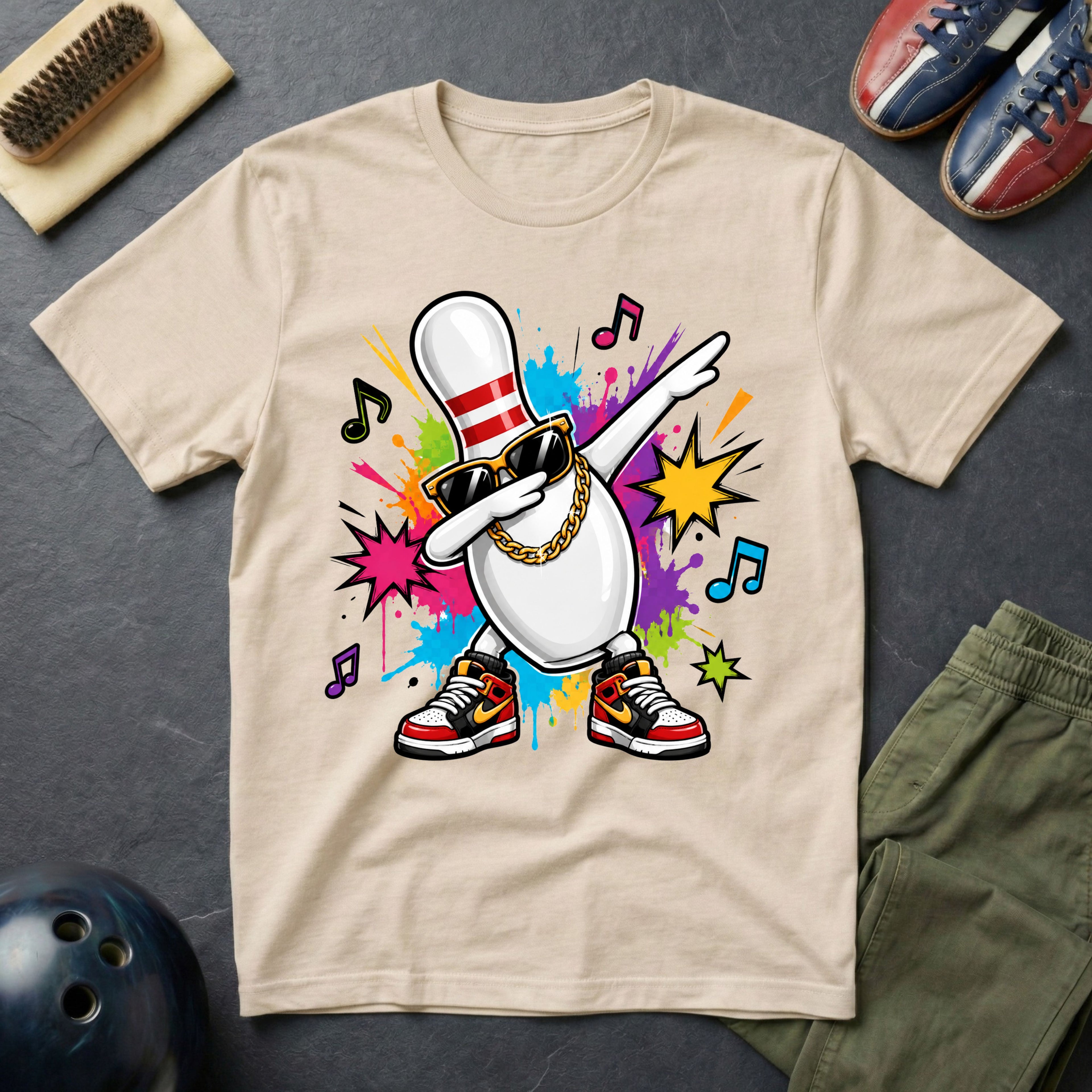 Dancing Dabbing Bowling Pin T-Shirt