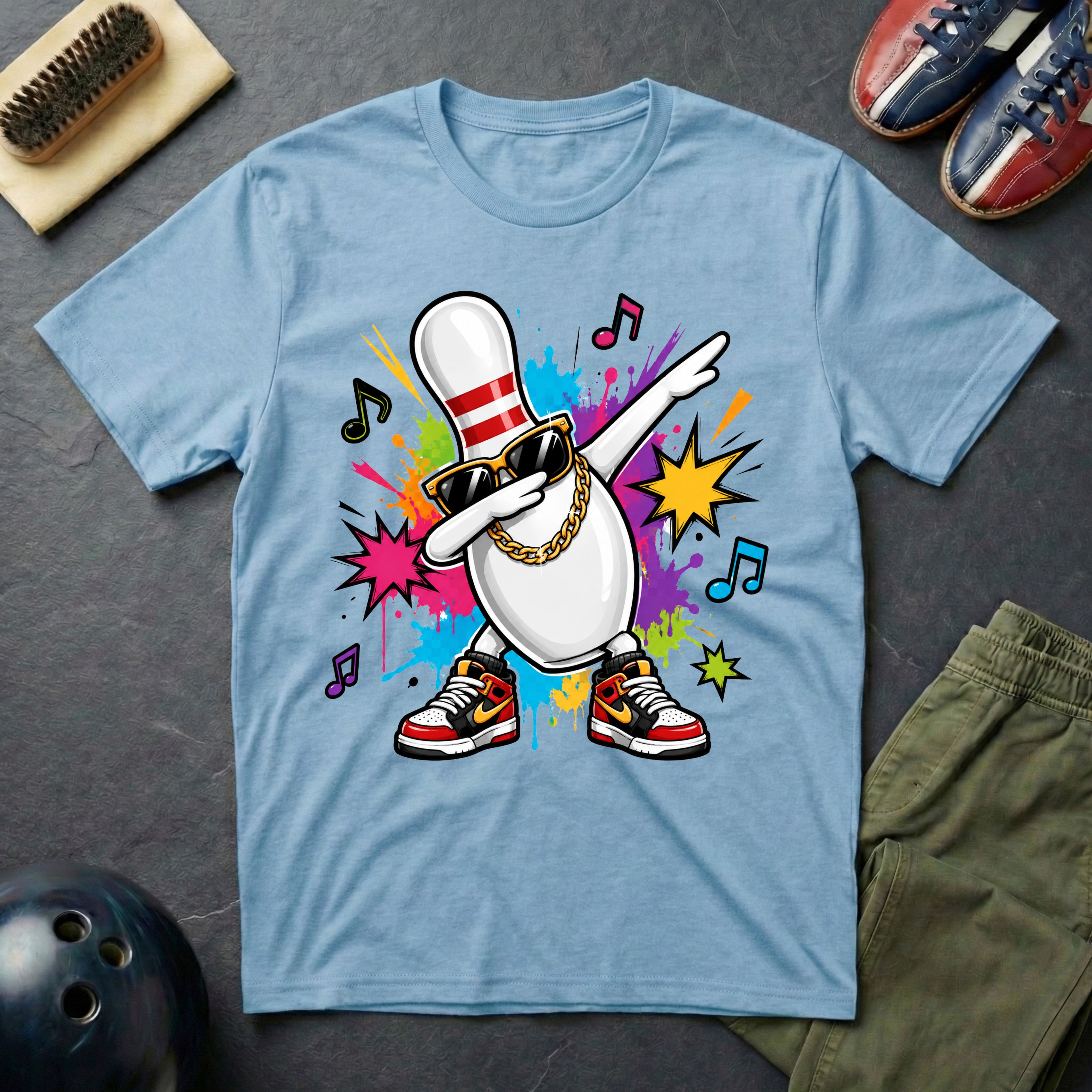 Dancing Dabbing Bowling Pin T-Shirt