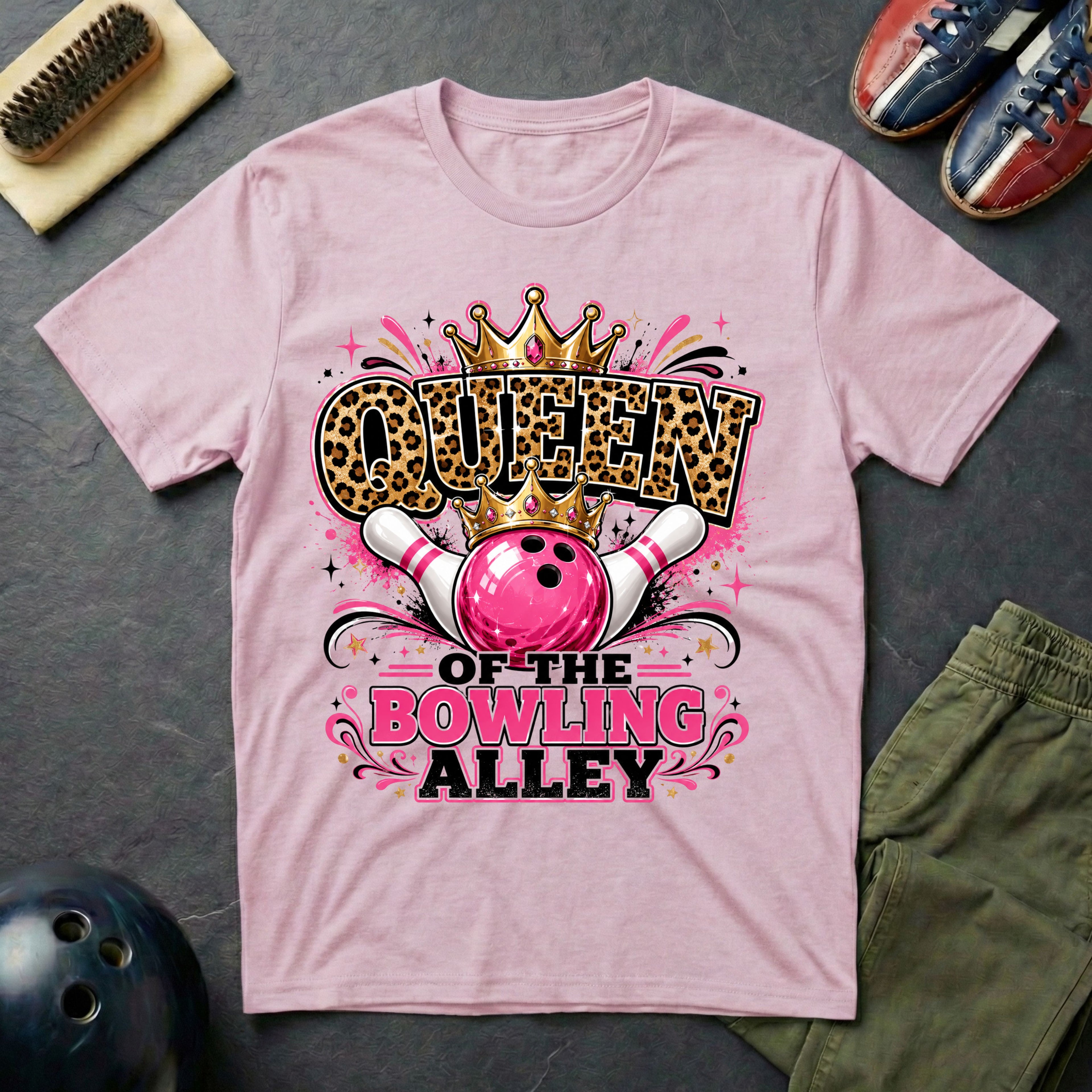 Queen Of The Bowling Alley Leopard T-Shirt