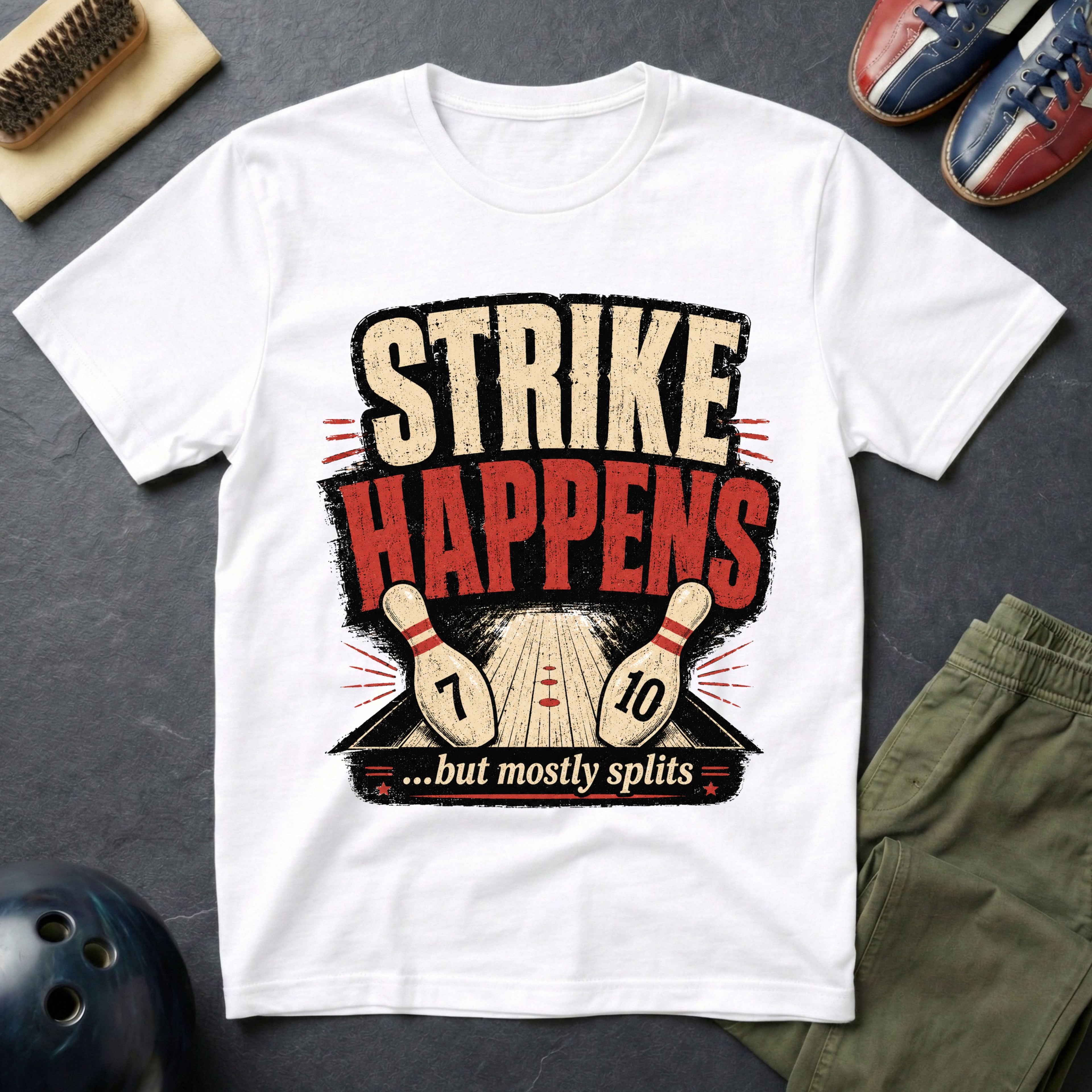 Strike Happens But Mostly Splits T-Shirt