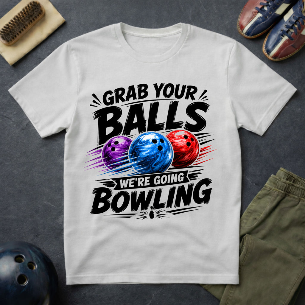 Grab Your Balls We're Going Bowling T-Shirt