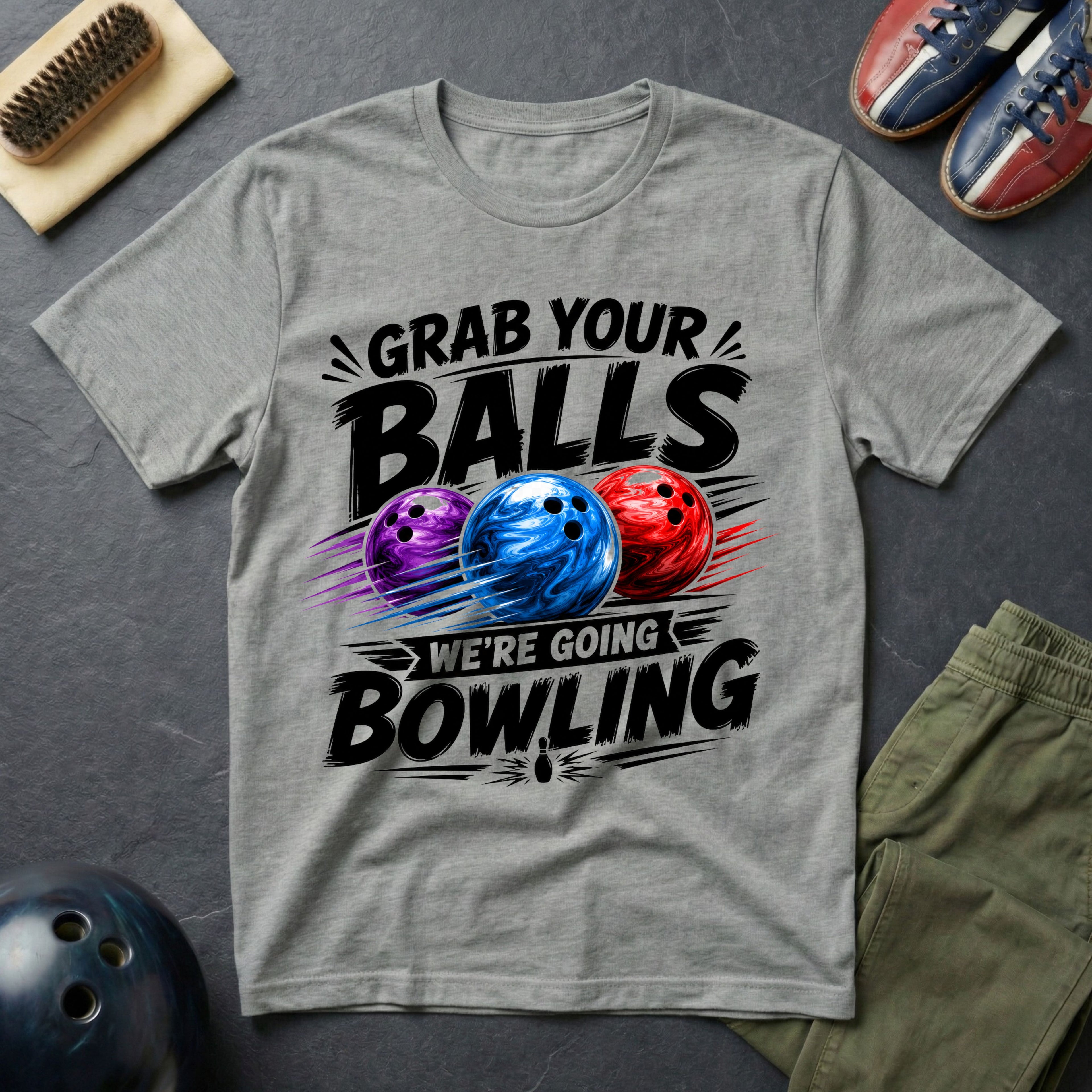 Grab Your Balls We're Going Bowling T-Shirt