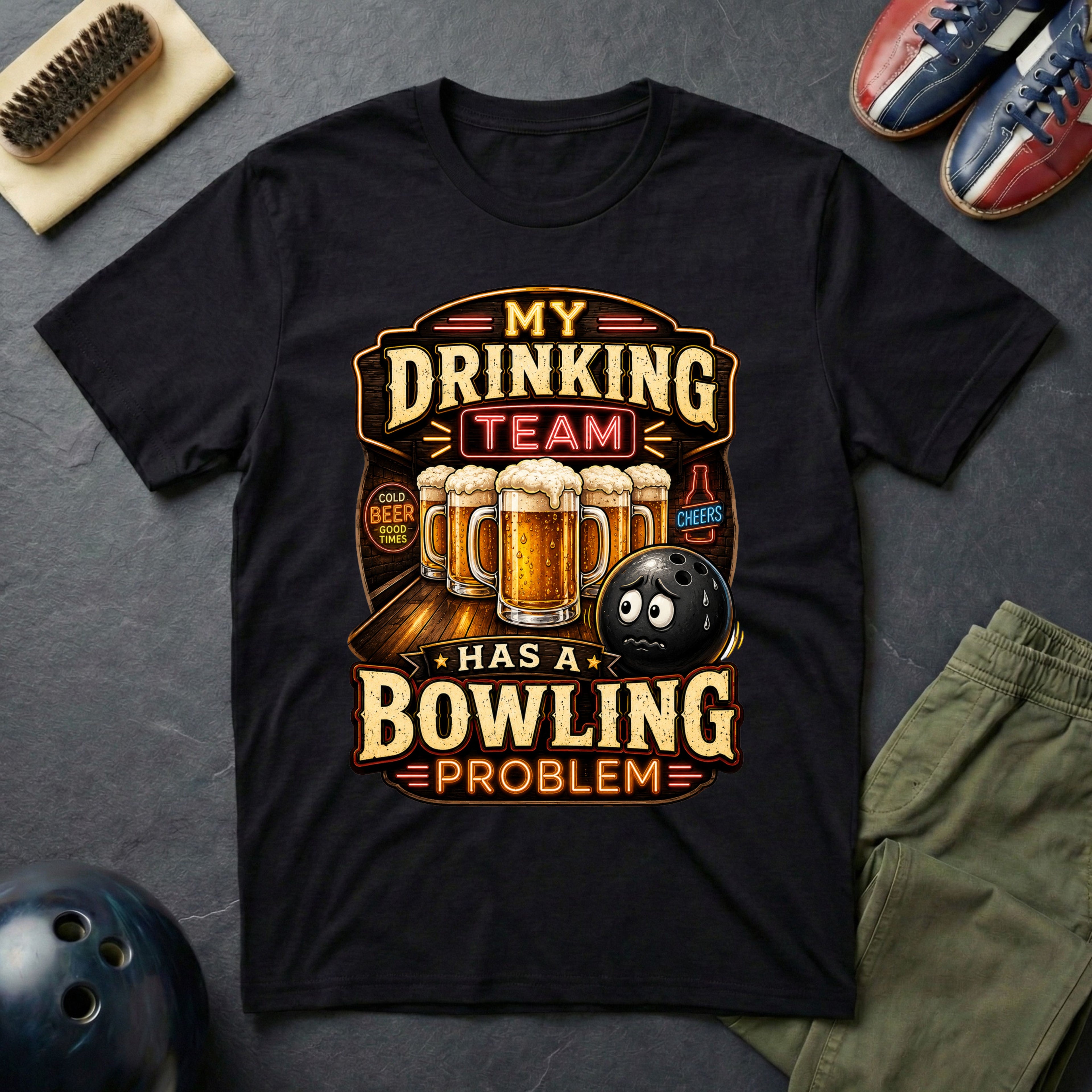 My Drinking Team Has A Bowling Problem T-Shirt