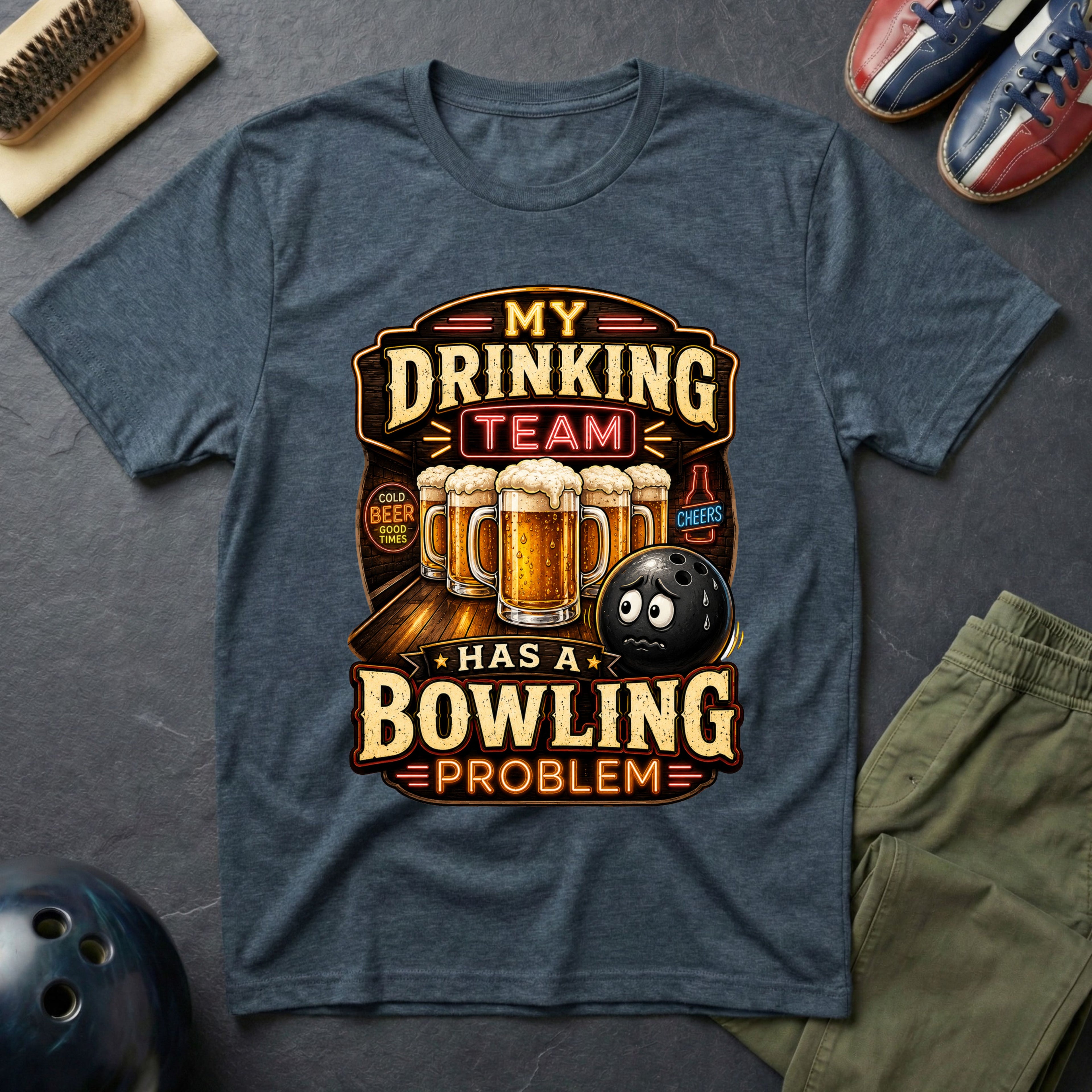 My Drinking Team Has A Bowling Problem T-Shirt